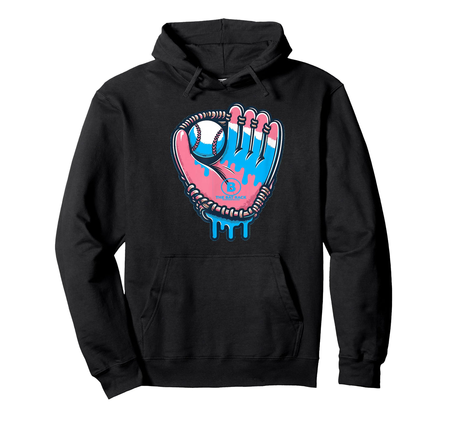 Baseball Glove Cotton Candy Drip T-Shirt