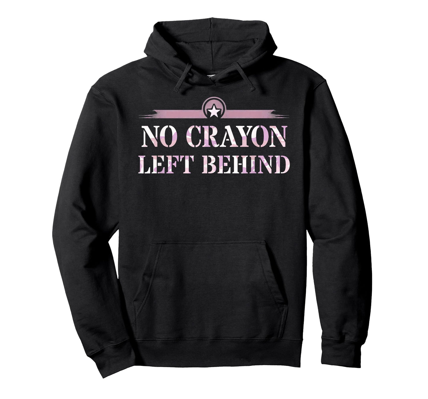 Sarcastic NO CRAYON LEFT BEHIND Proud Squad Military Corps T-Shirt