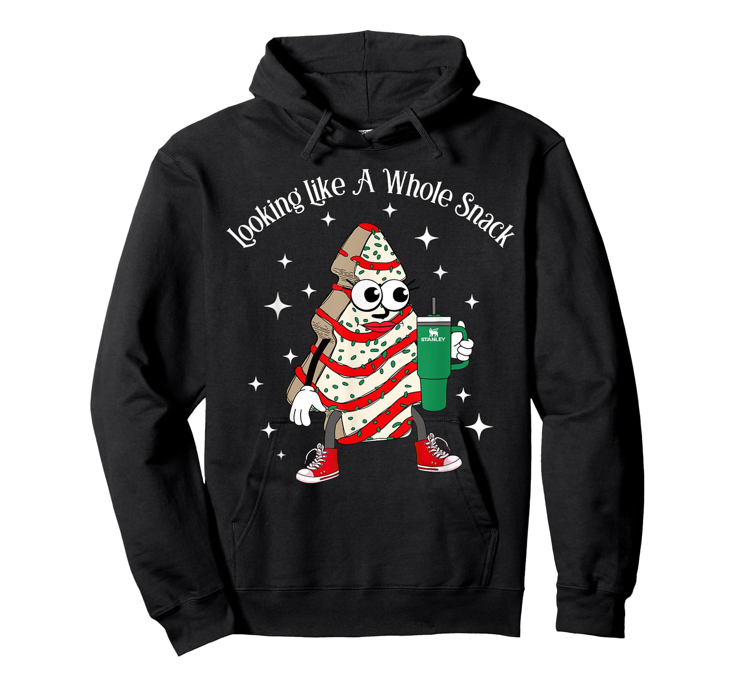 Looking Like A Whole Snack Christmas Tree Snack Cake Xmas T-Shirt