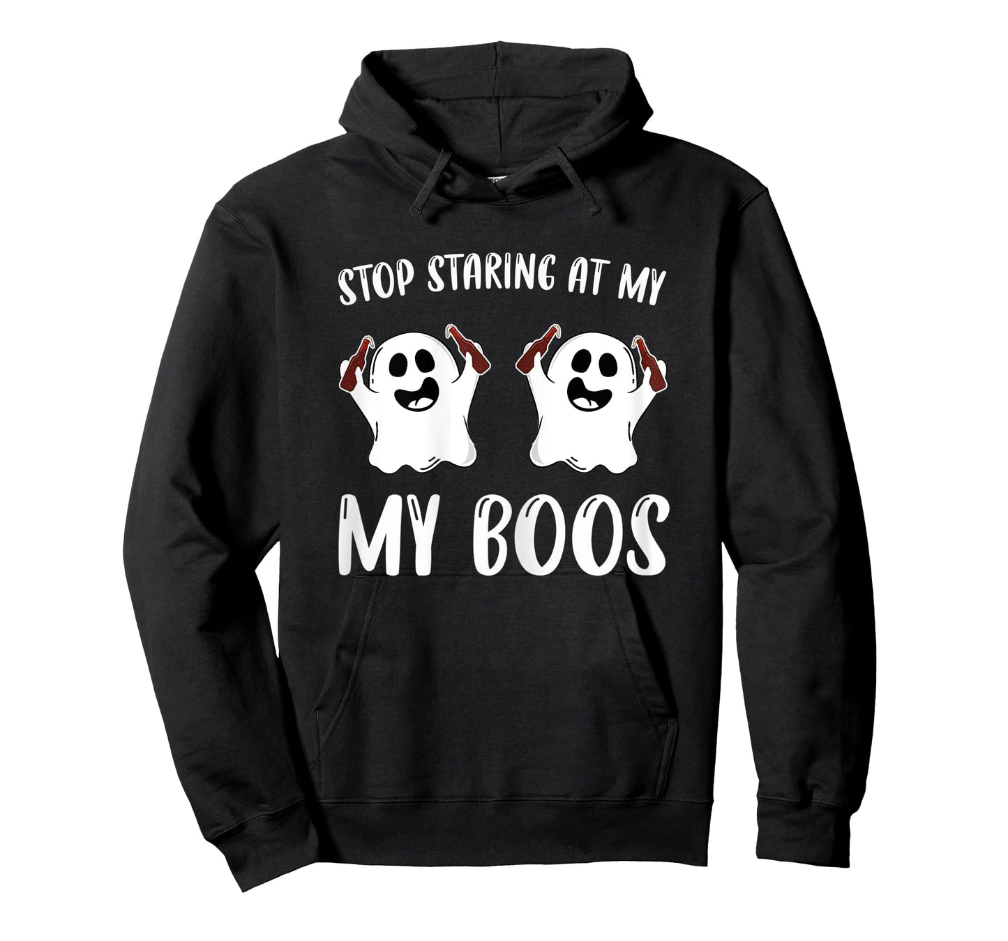 Womens Stop Staring At My Boos Funniest Halloween Present For Women T-Shirt