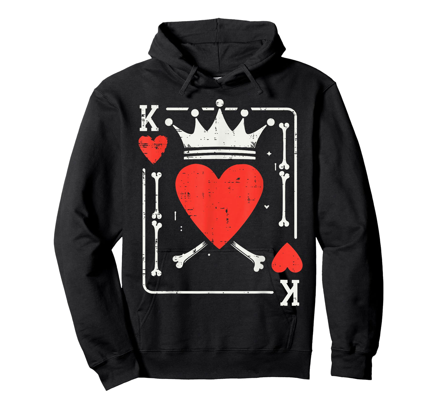 Halloween King of Hearts Bone Matching Couple Costume Men T-Shirt