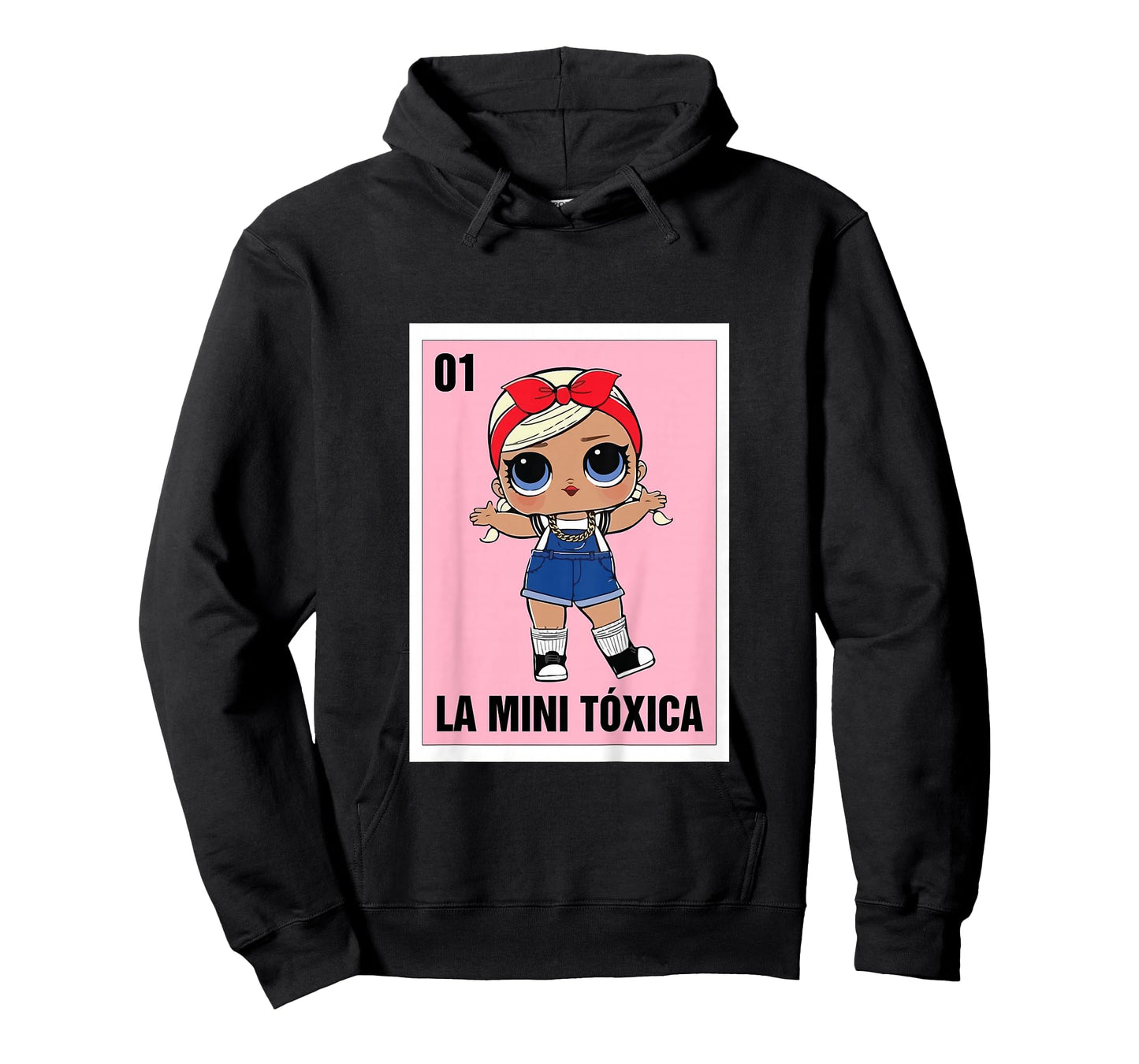 La Mini Toxica Mexican Bingo Card Game Spanish Baby Girl T-Shirt