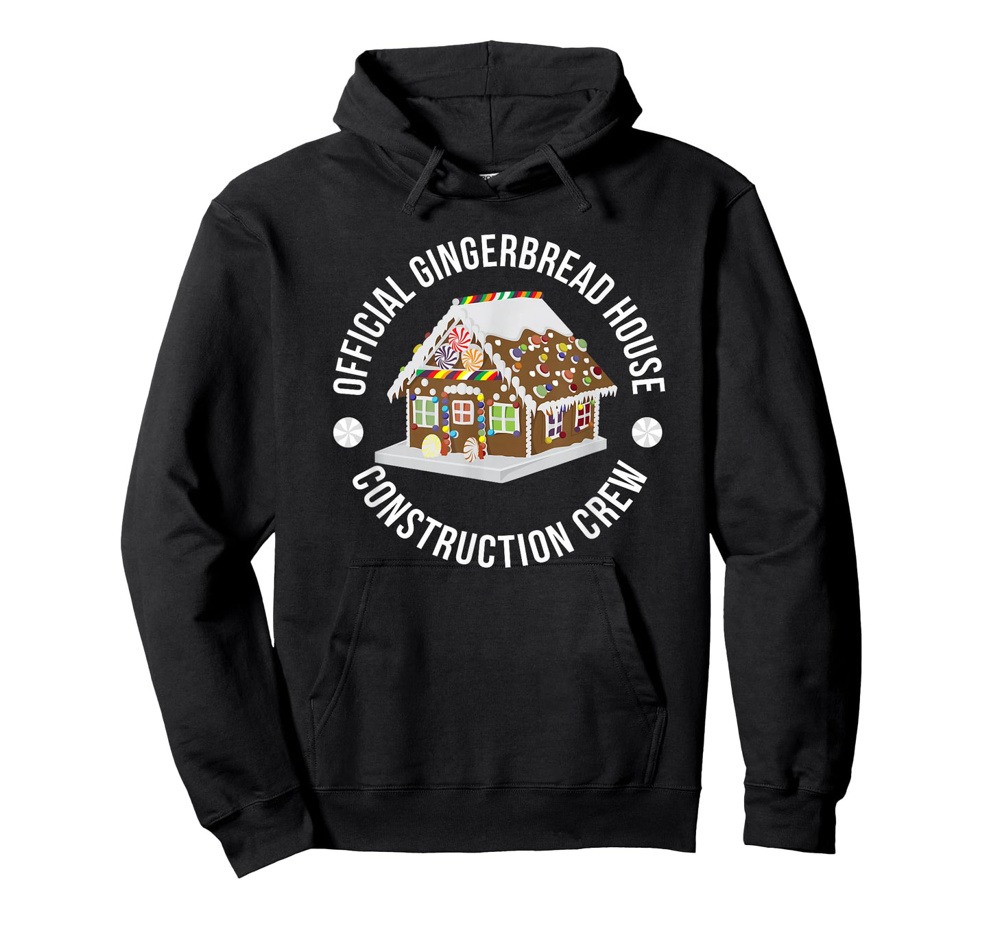 Funny Official Gingerbread House Construction Crew Christmas T-Shirt