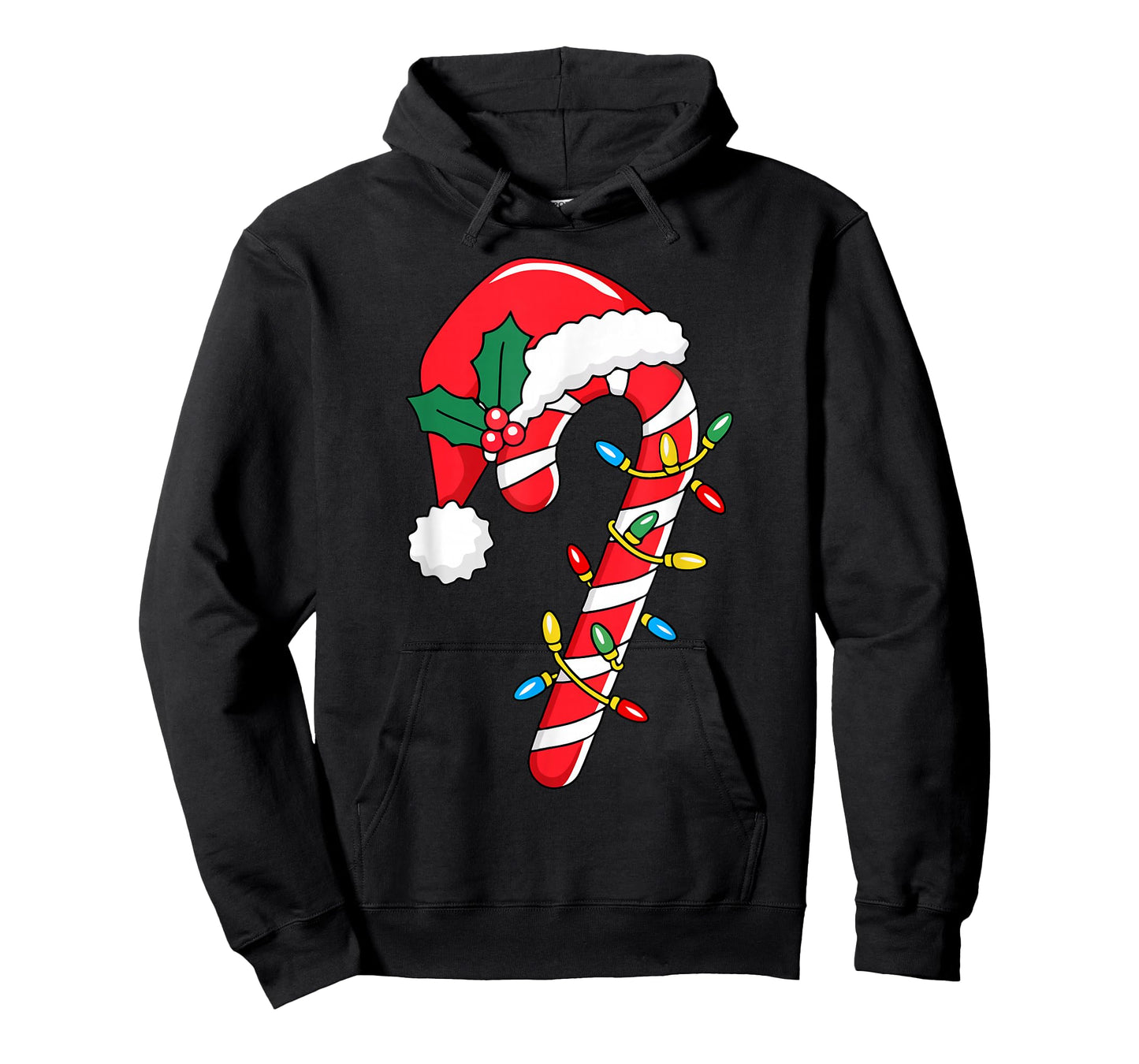 Christmas Candy Cane Santa Xmas Kids Toddler Youth Women Men T-Shirt