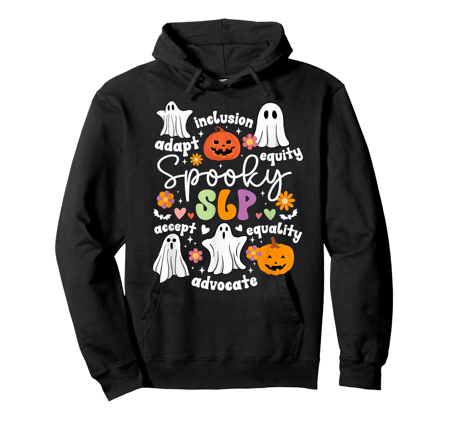 Spooky SLP Halloween Speech Language Pathologist Groovy T-Shirt