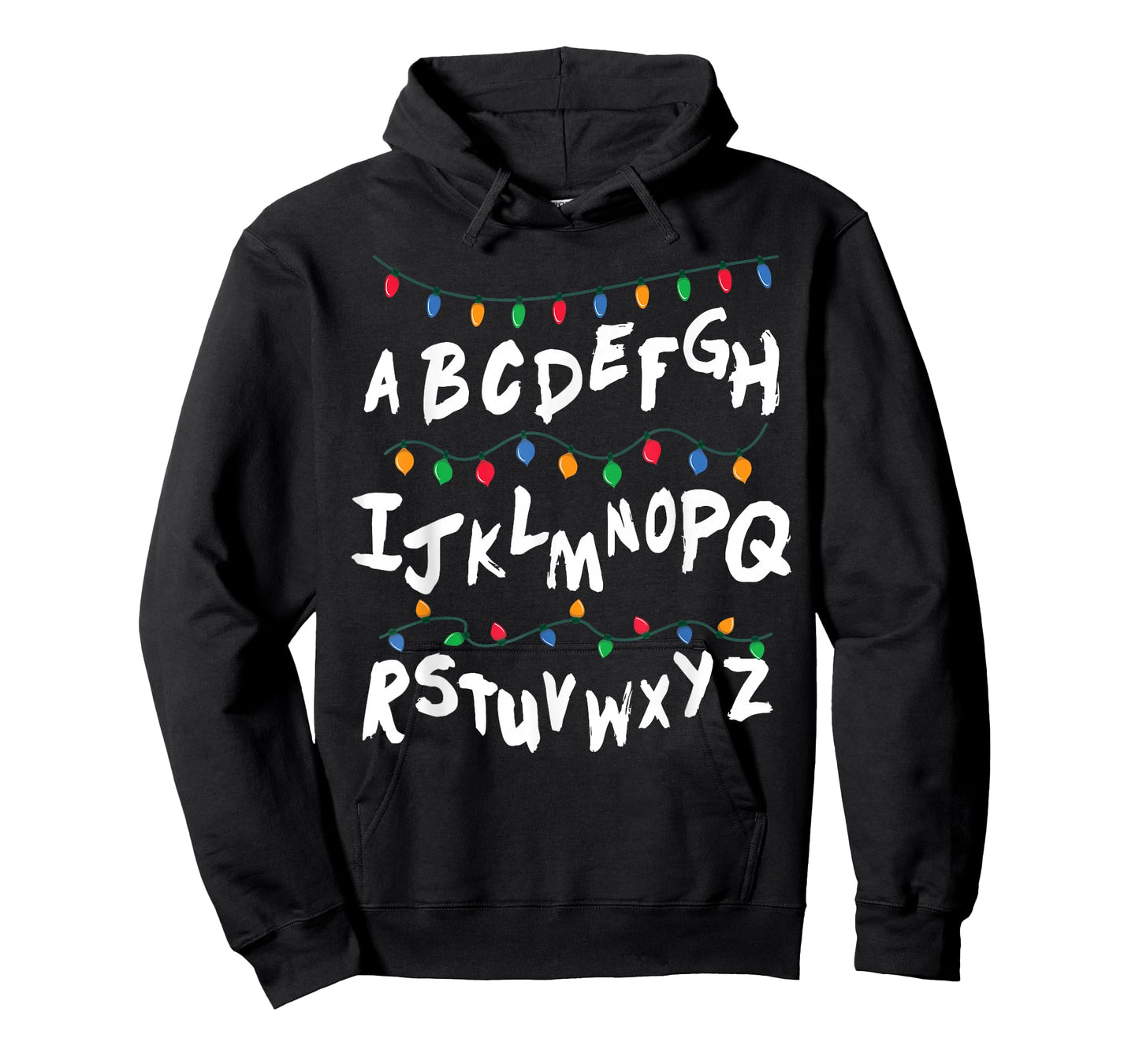 Alphabet Christmas Lights T shirt Stranger Tee Gift T-Shirt