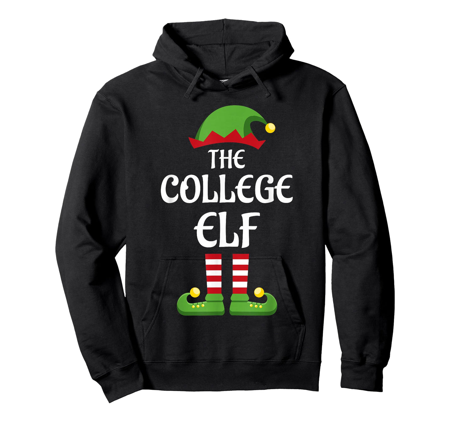 College Elf Family Matching Group Christmas T-Shirt
