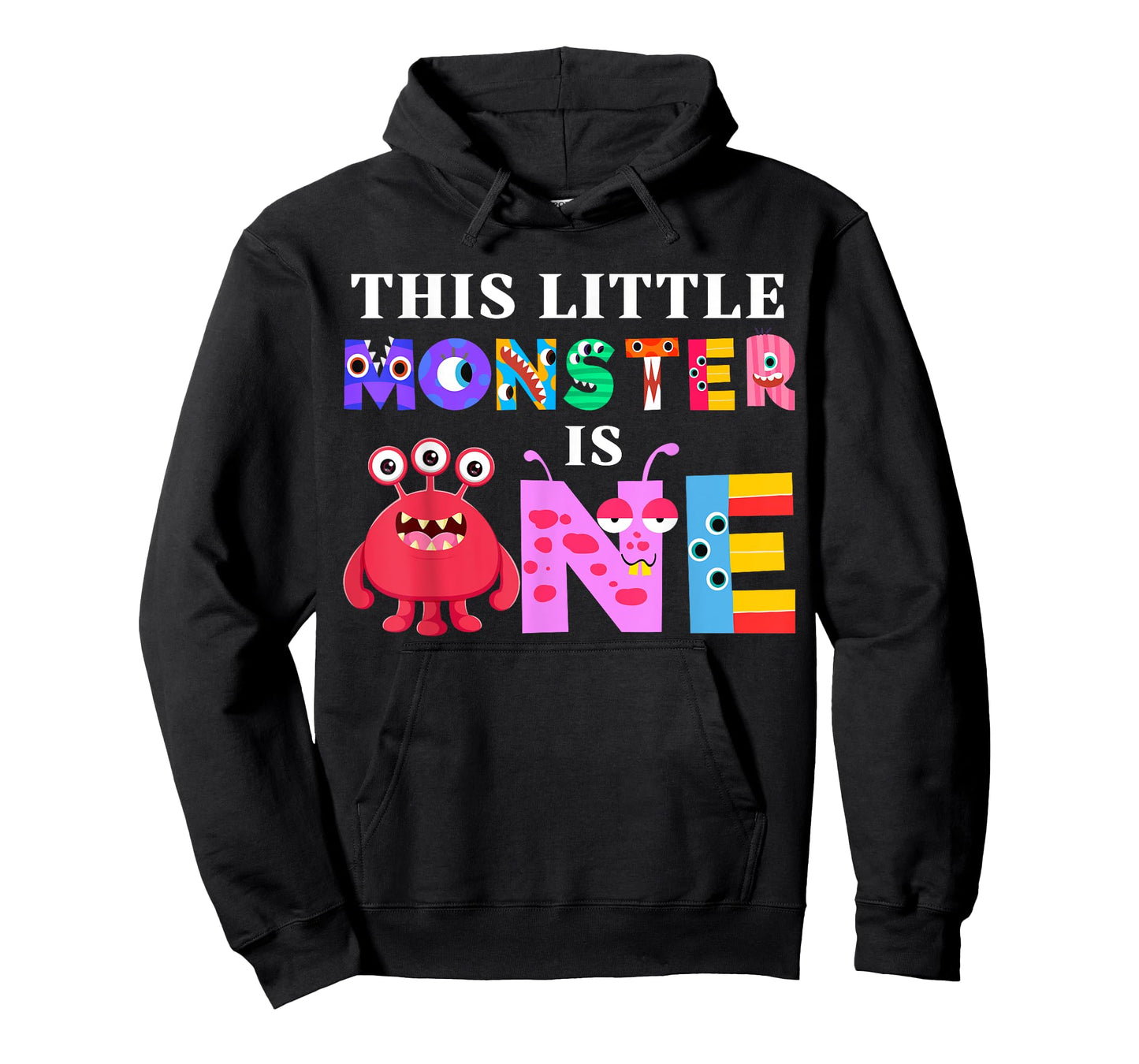 This Little Monster is One 1st Birthday Party Family Monster T-Shirt