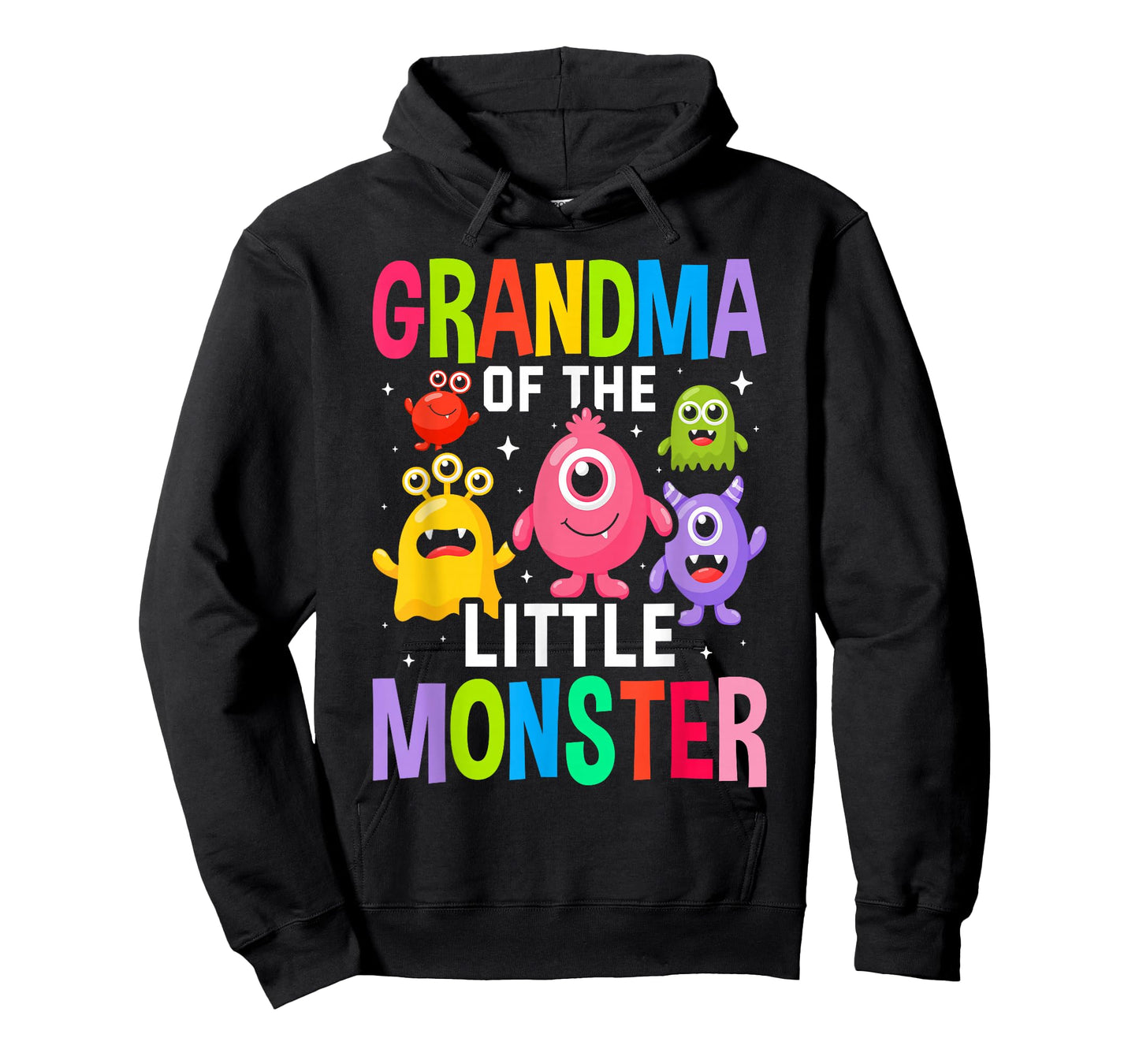 Grandma Of The Little Monster Birthday Party Family Monster T-Shirt
