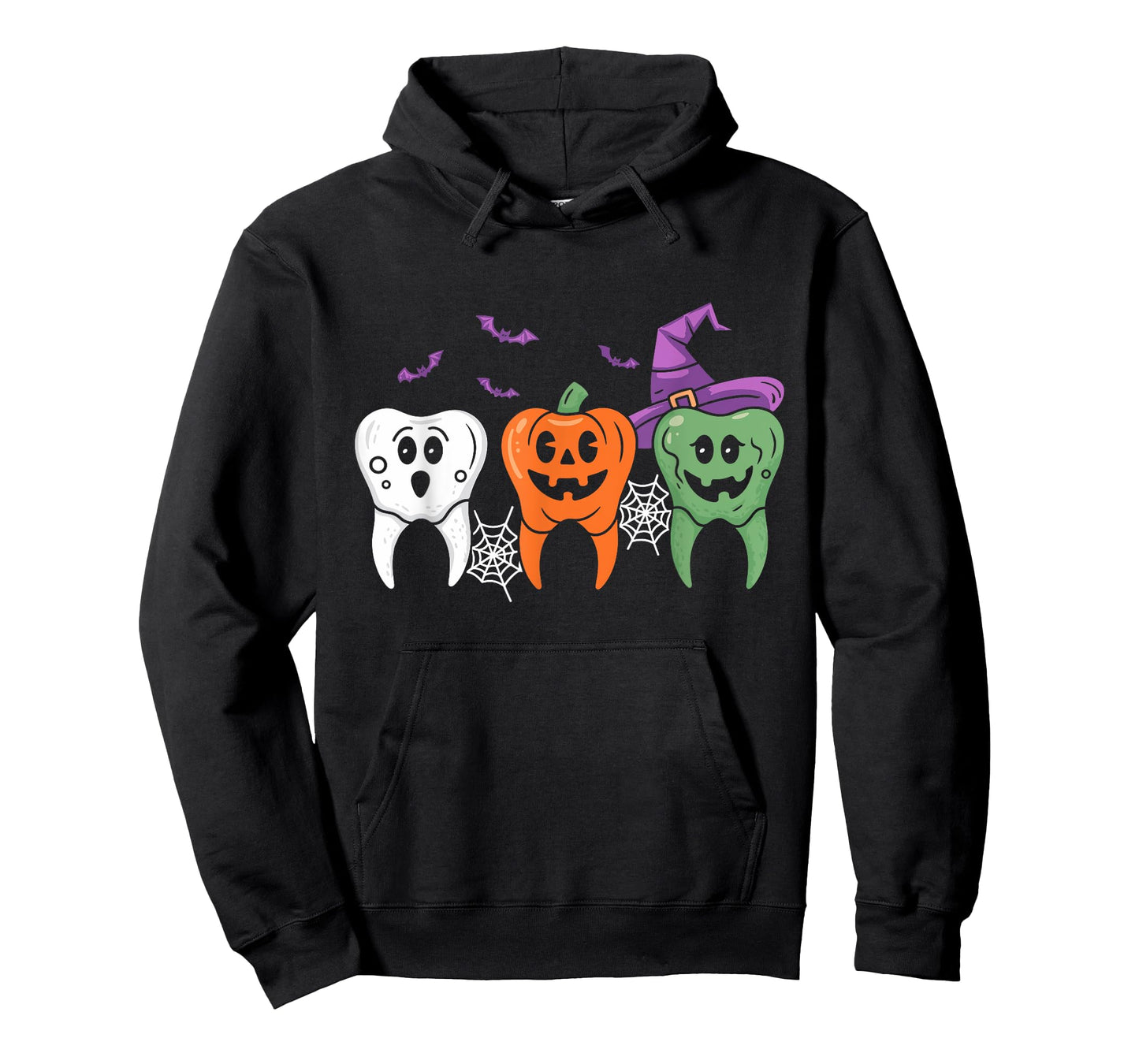 Teeth Ghost Pumpkin Witch Cute Dental Halloween Dentist T-Shirt