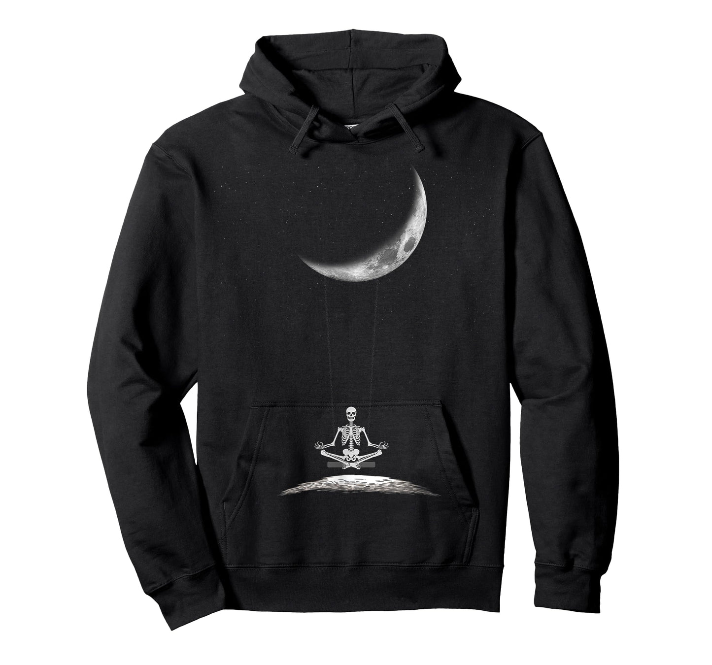 Yoga Skeleton On Moon Spooky Halloween for a Yoga Fan T-Shirt