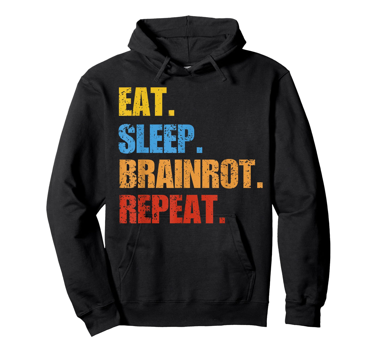 Eat Sleep Brainrot Repeat Funny Meme Humor T-Shirt