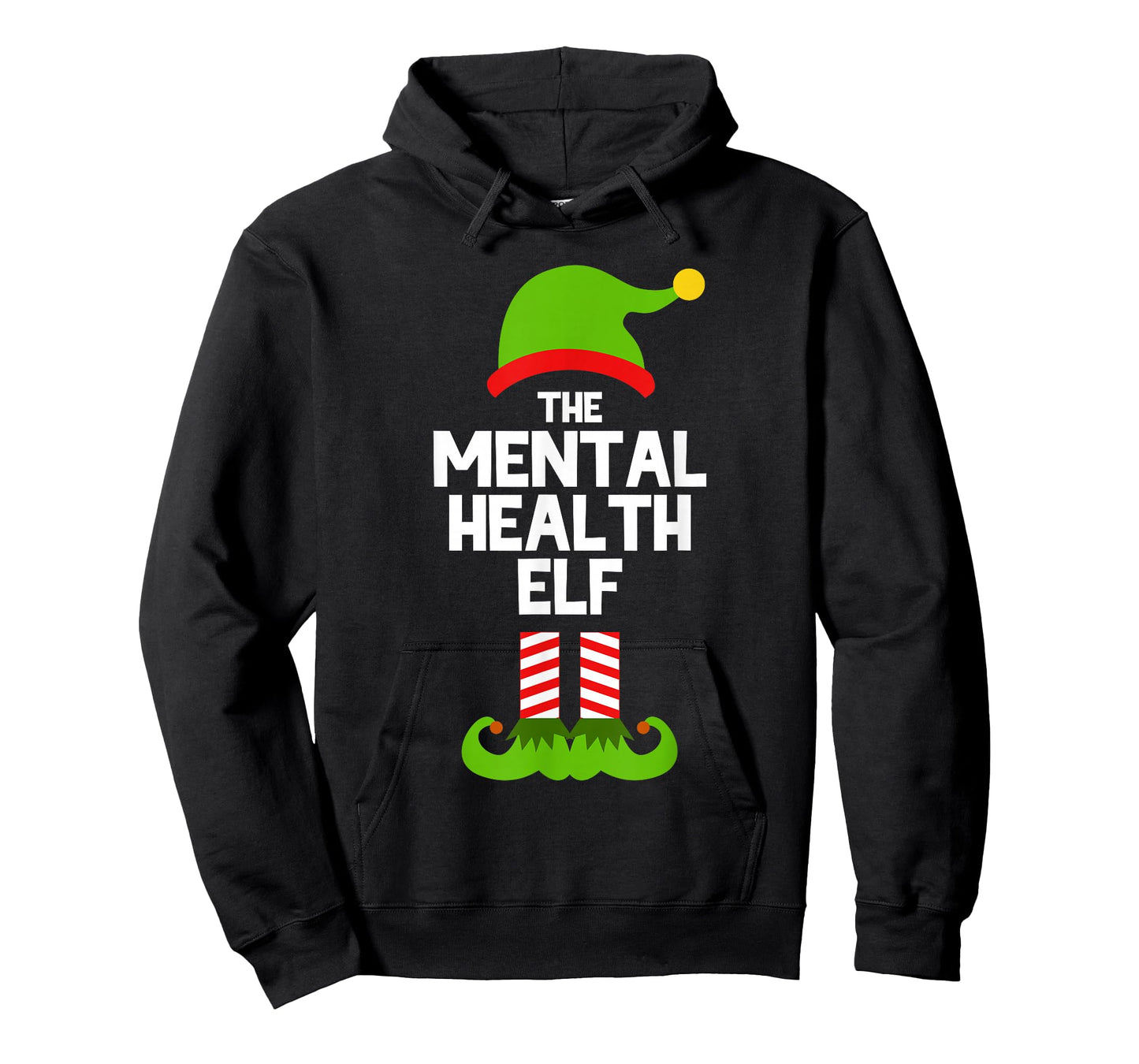 Funny I'm The Mental Health Elf Christmas Xmas T-Shirt