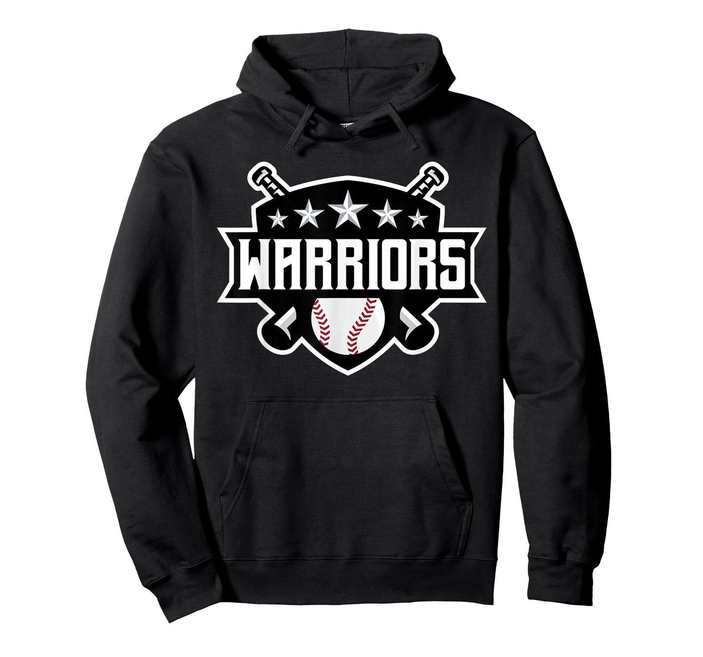 Warriors Baseball Sports Game Day Spirit Print Stars Mom Dad T-Shirt