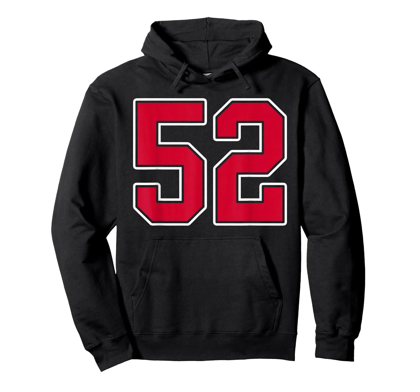Red White Number 52 Jersey Player Uniform #52 T-Shirt