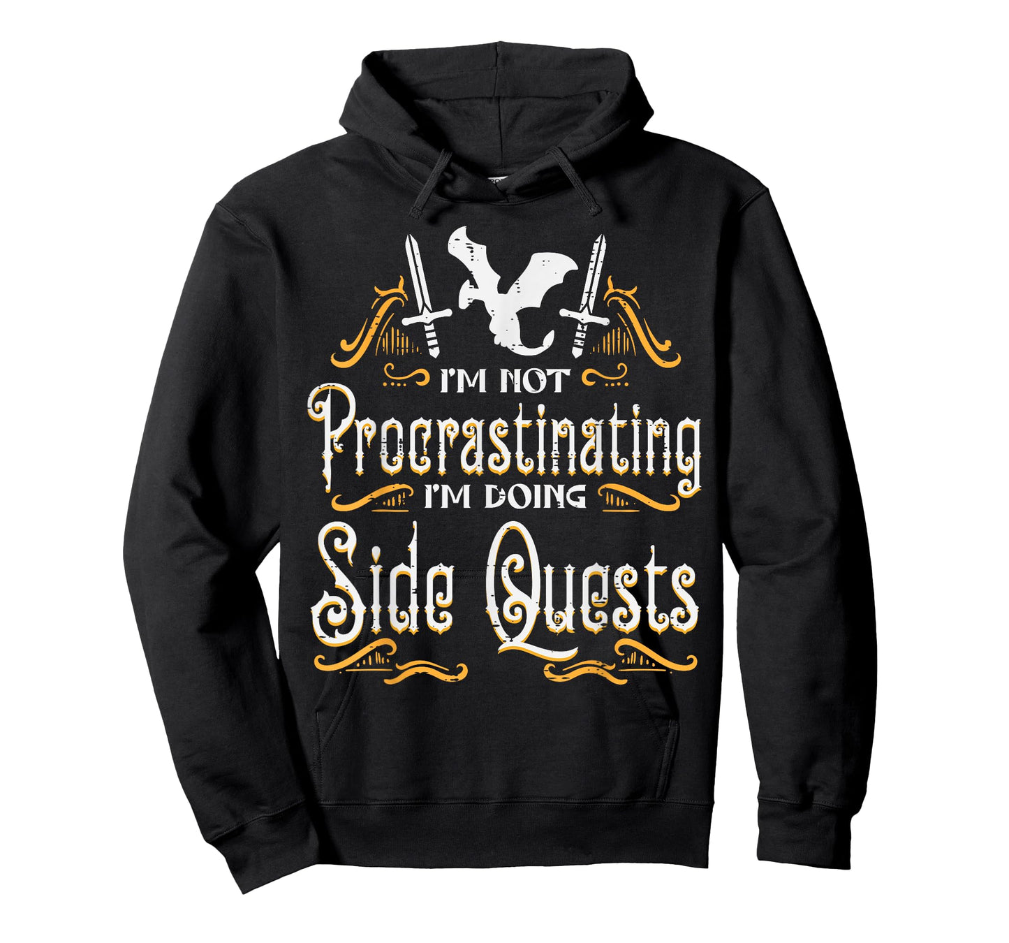 RPG Gamer Not Procrastinating Side Quest Funny Men Boys Kids T-Shirt