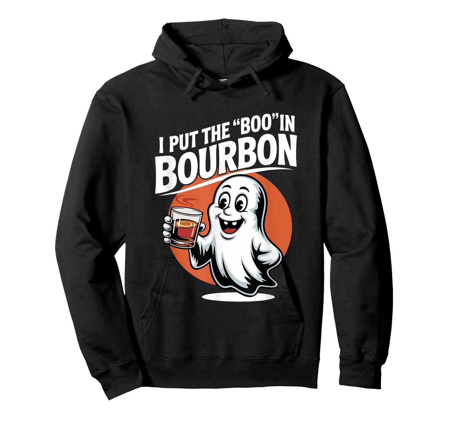 I Put The Boo In Bourbon Lovers Funny Halloween Ghost Booze T-Shirt