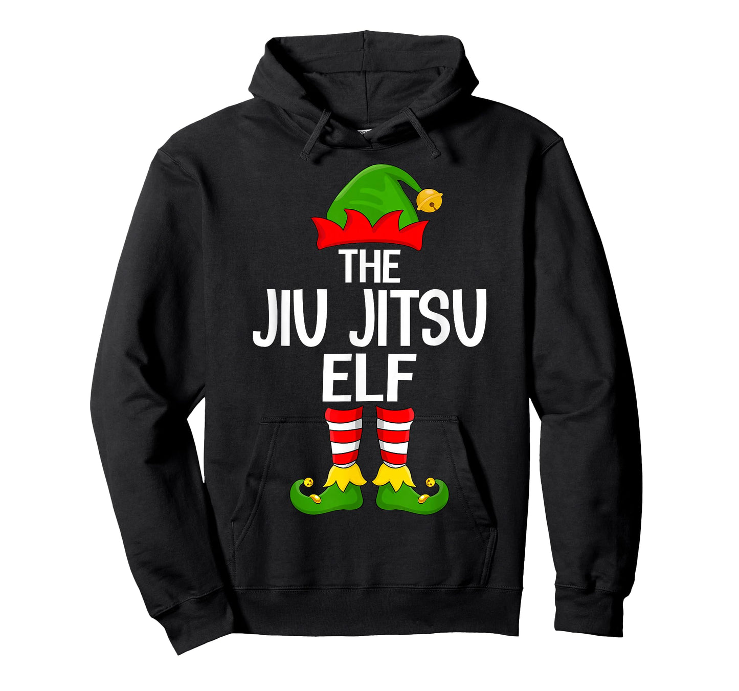 Jiu Jitsu Elf Xmas Matching Family Elf Squad Christmas T-Shirt