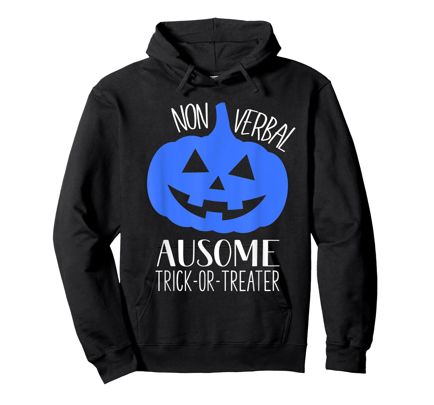 Trick or Treat Non-Verbal Halloween Pumpkin Autism Awareness T-Shirt