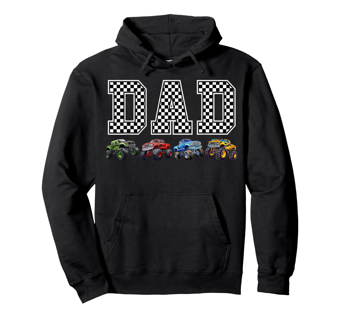 Dad Family Crew Monster Truck Lover Birthday Matching T-Shirt