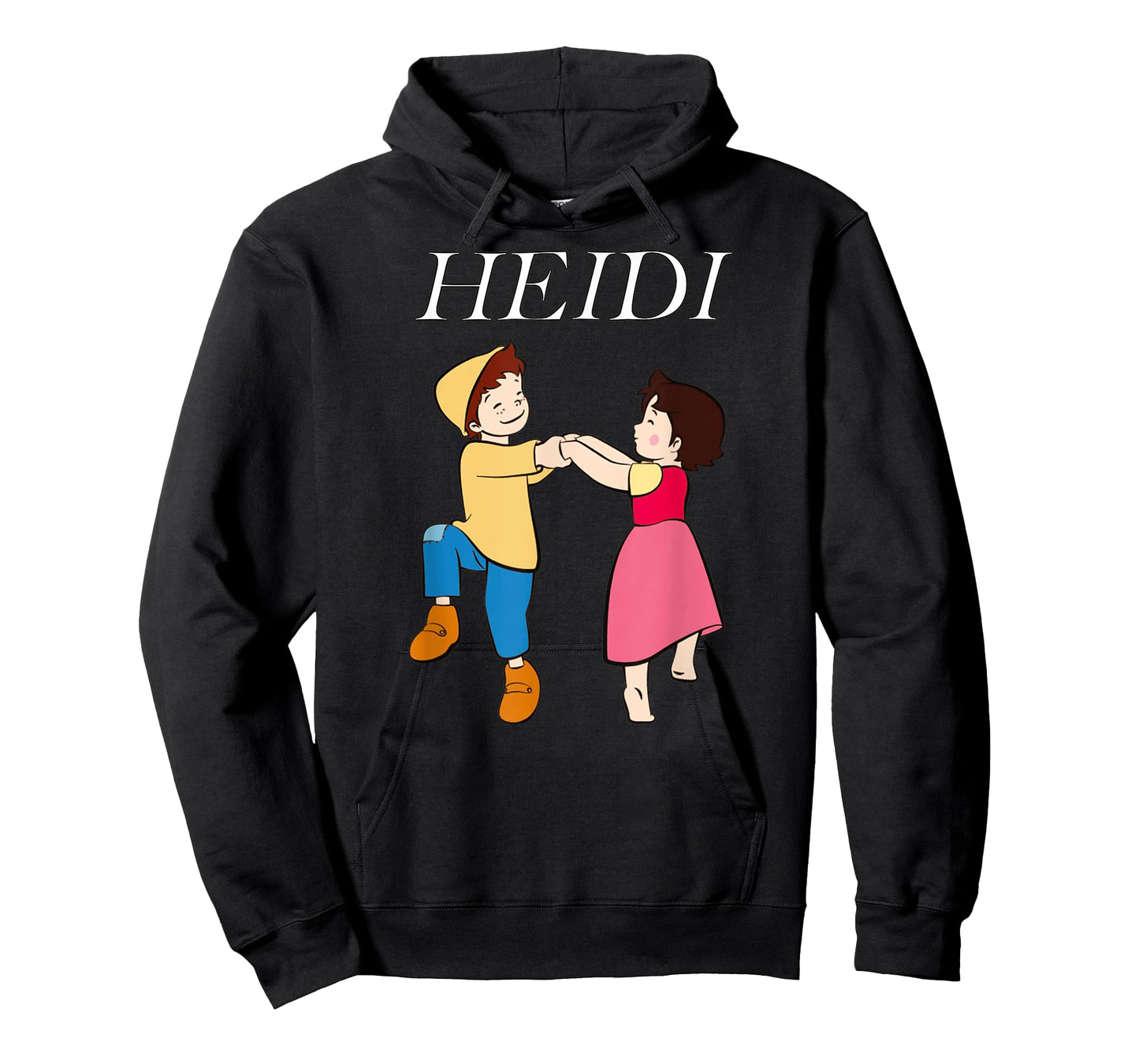 Heidi and Peter Dancing Cartoon TV Series with Logo T-Shirt