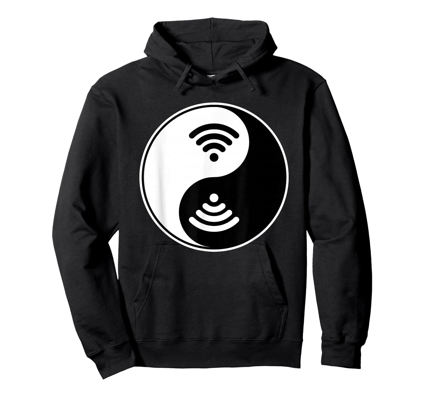 Yin Yang - Wifi Nerd Geek Symbol - Buddhist Zhen Spiritual T-Shirt