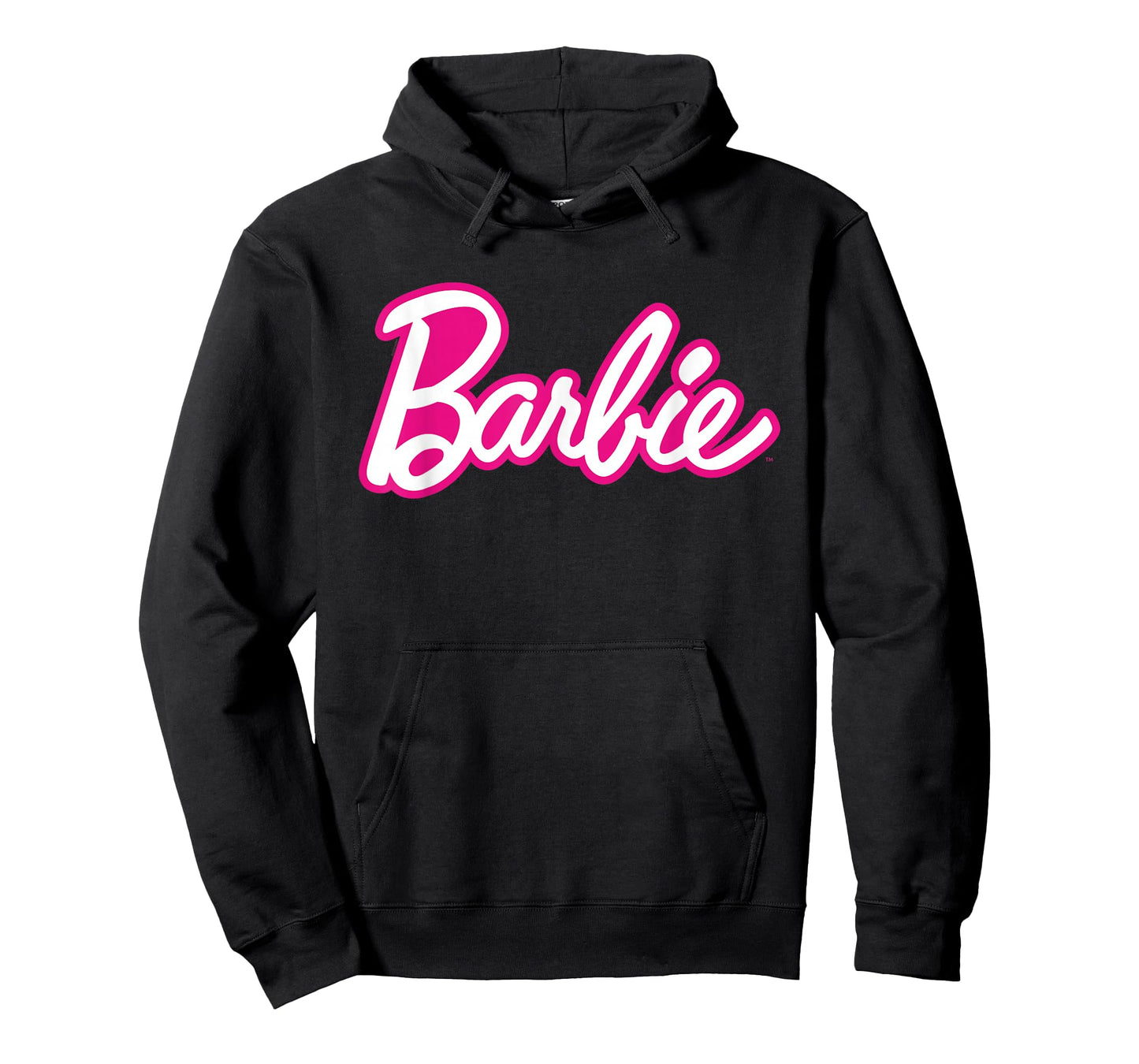 Barbie Current Pink and White Script Logo T-Shirt