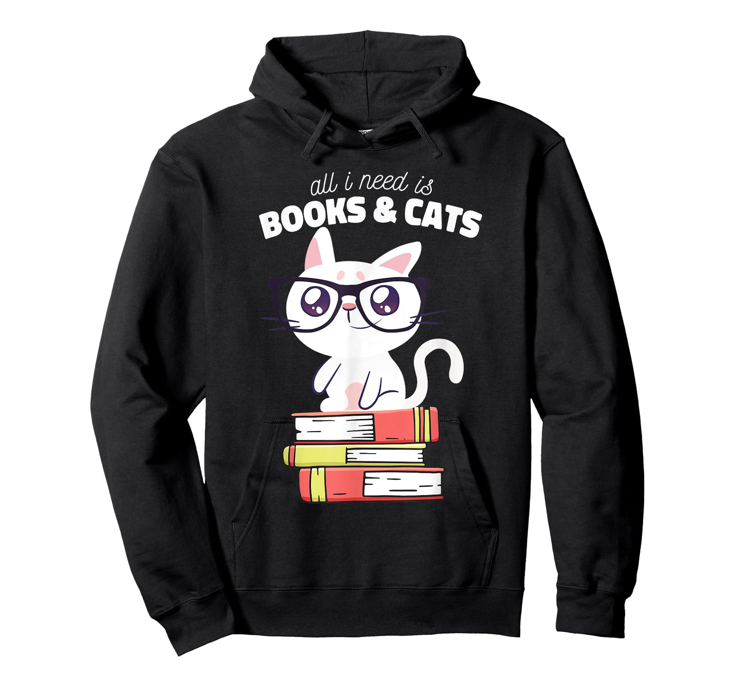 All I need is books & Cats | Books and cats art T-Shirt