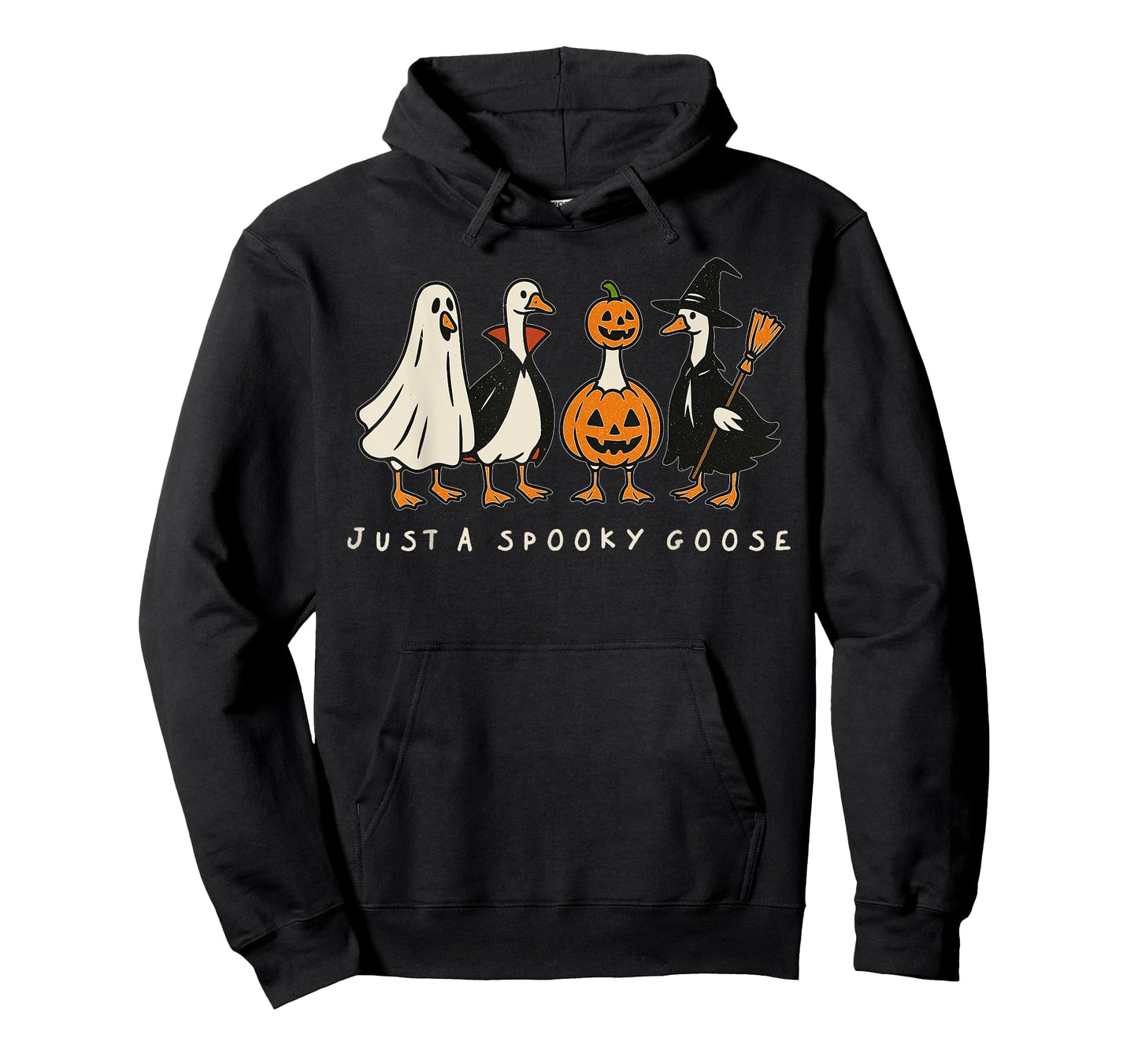 Just A Spooky Goose Halloween Ghost Goose Funny Halloween T-Shirt