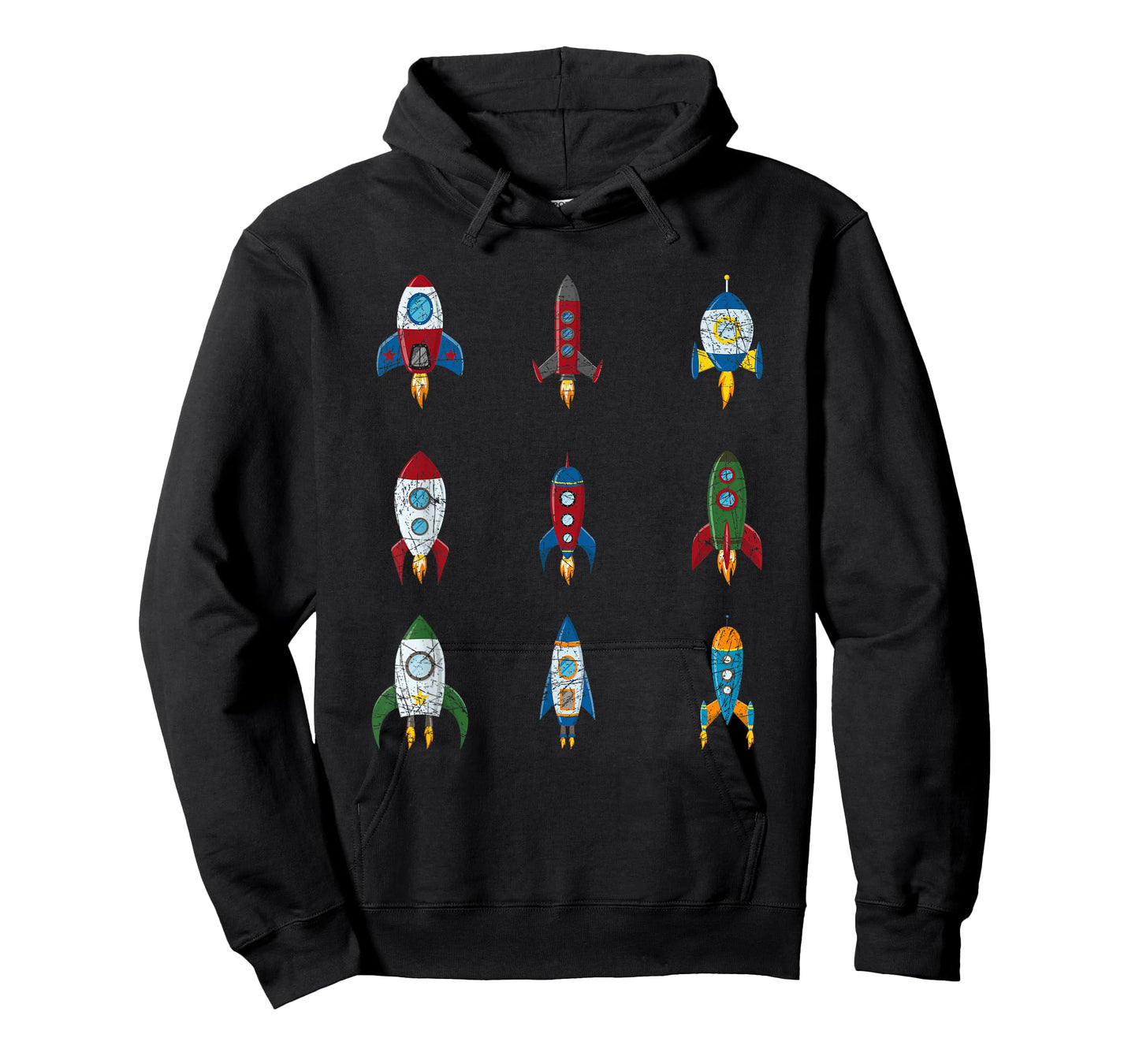 Retro Rocket Ships Outer Space Boys Kids Gift Idea Astronaut T-Shirt