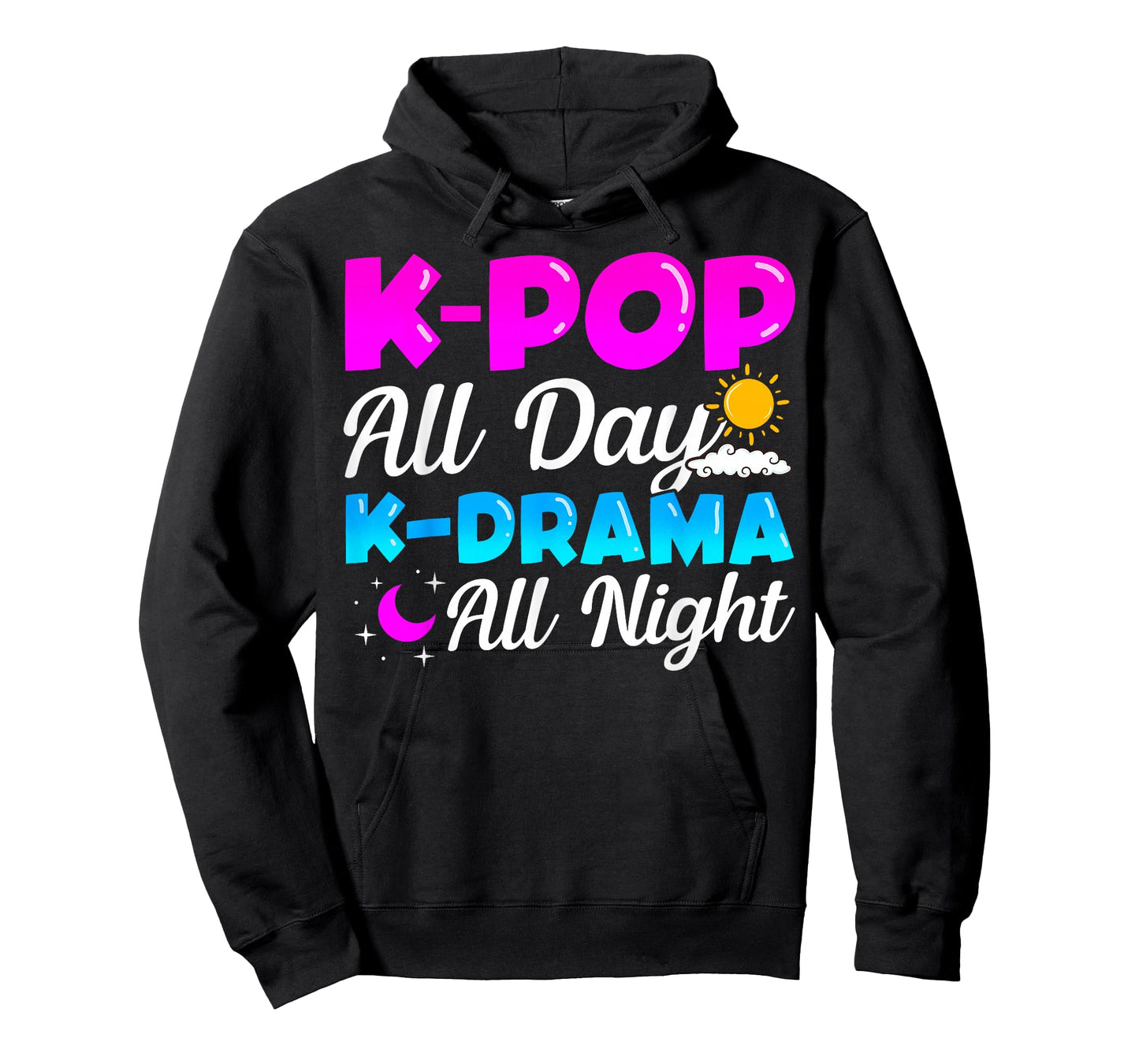 K-Pop All Day K-Drama All Night Music Lover Merchandise Gift T-Shirt