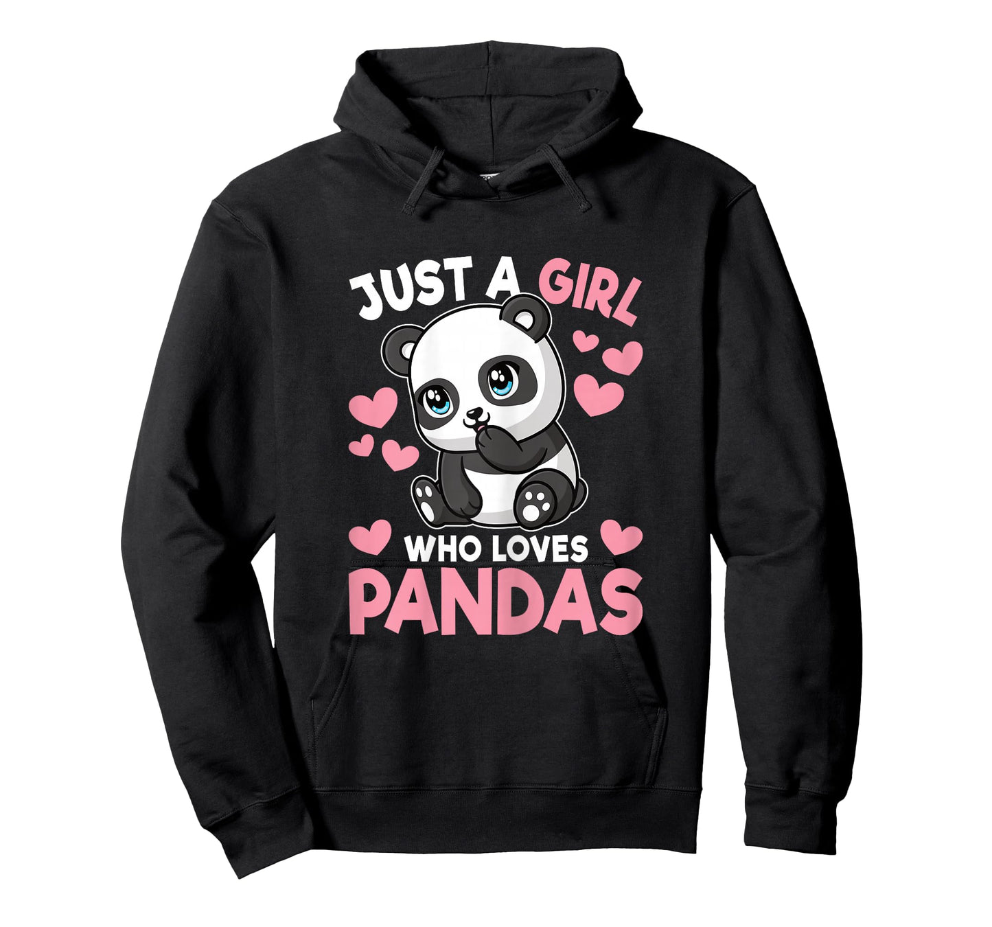 Just A Girl Who Loves Pandas Cute Panda Girls Kids Toddlers T-Shirt