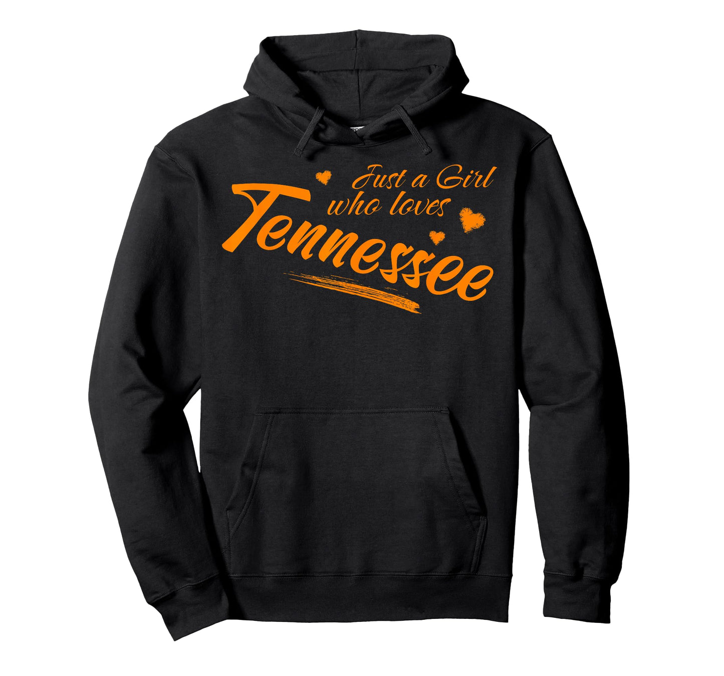 Just A Girl Who Loves Tennessee, Women's Cute TN Orange T-Shirt