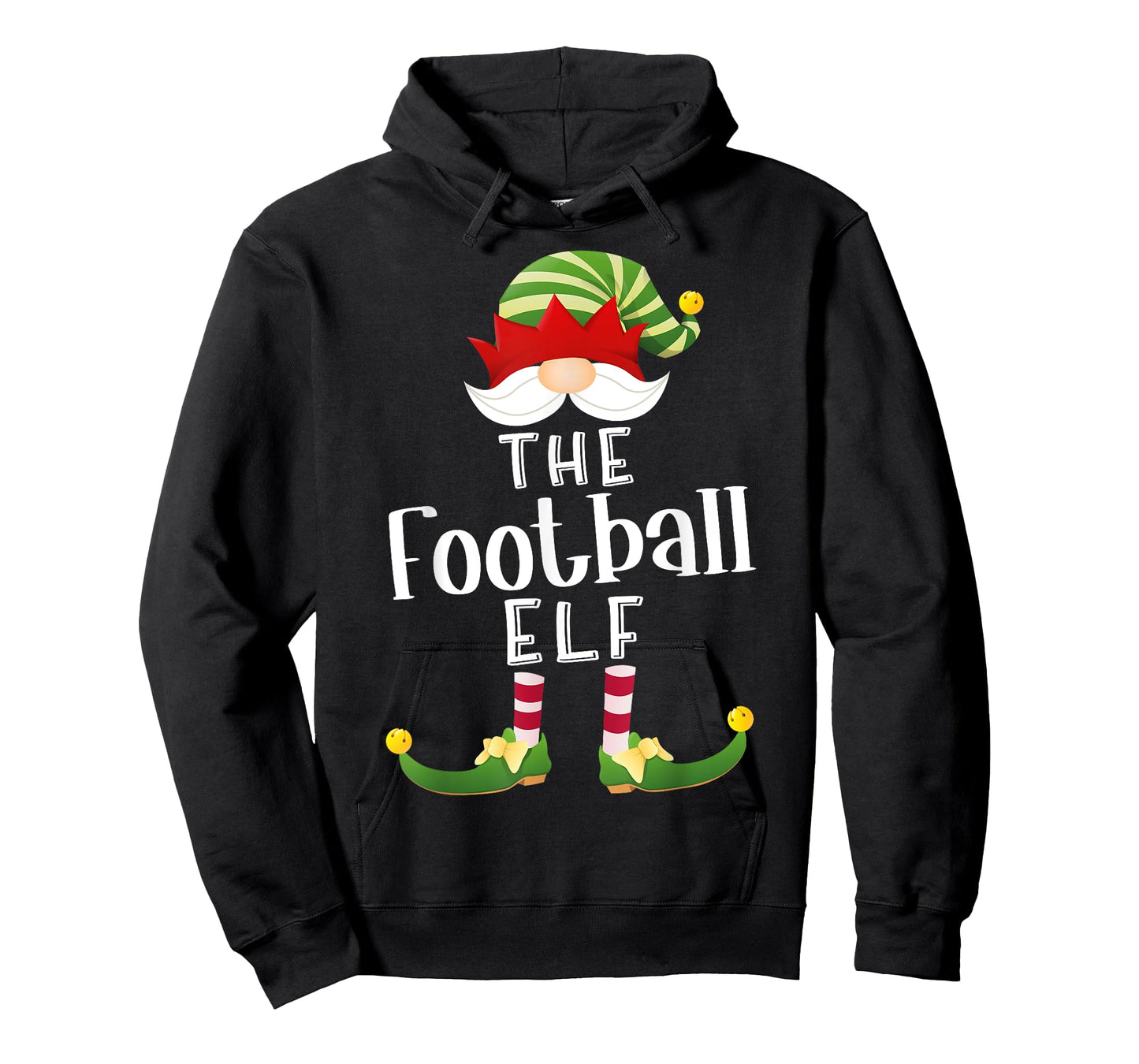 Football Elf Group Christmas Funny Pajama Party T-Shirt