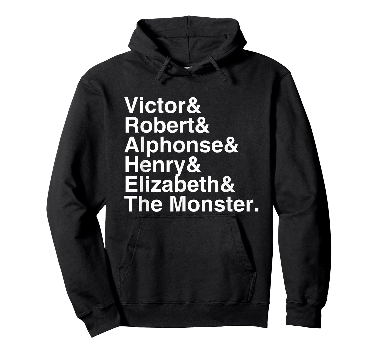 Mary Shelley - Frankenstein Character List T-Shirt