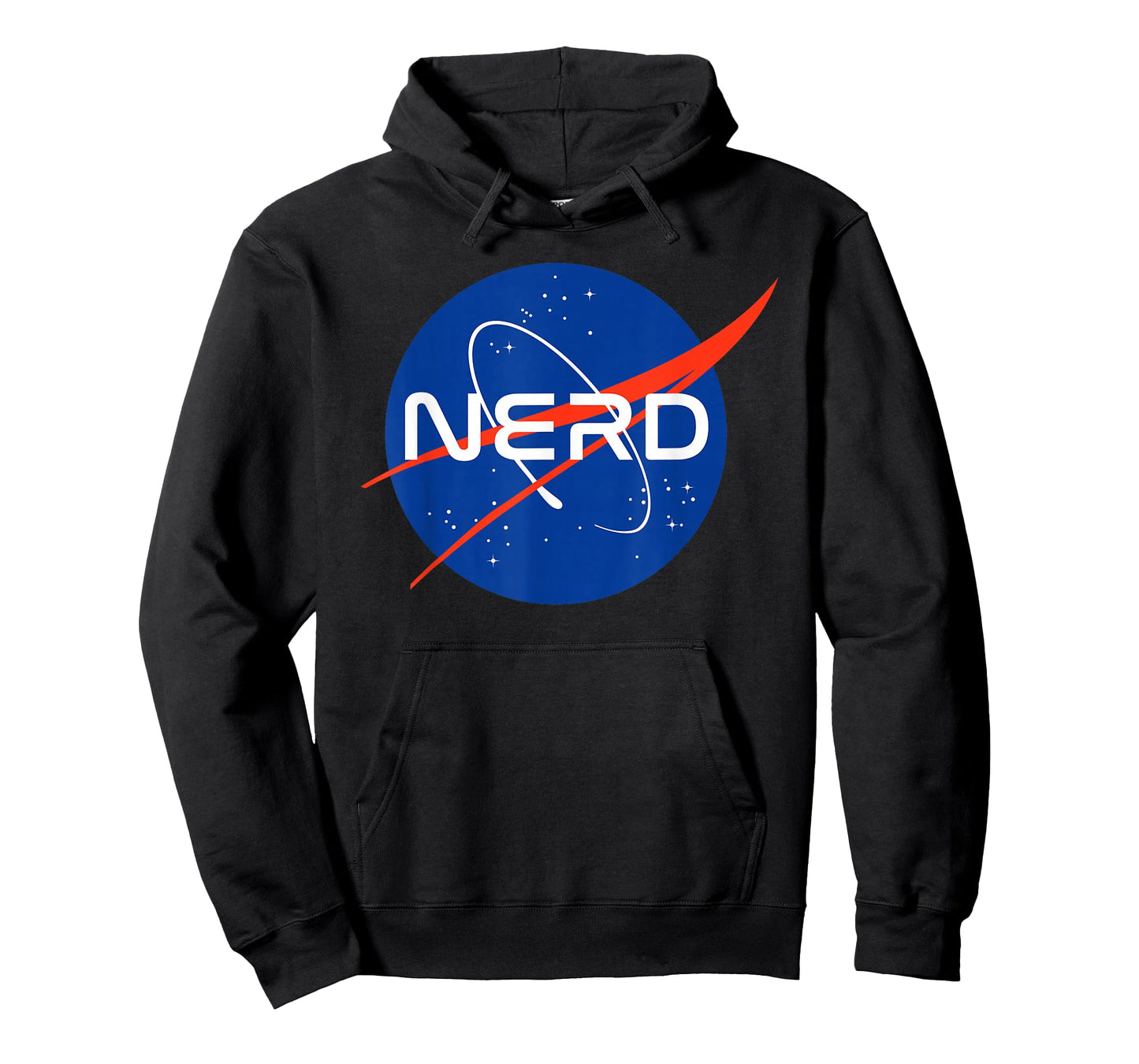 Nasa Nerds NASA Nerd T-Shirt, Kids, Unisex, Short Sleeve, Black, Small, Space-Themed, Cotton 100%