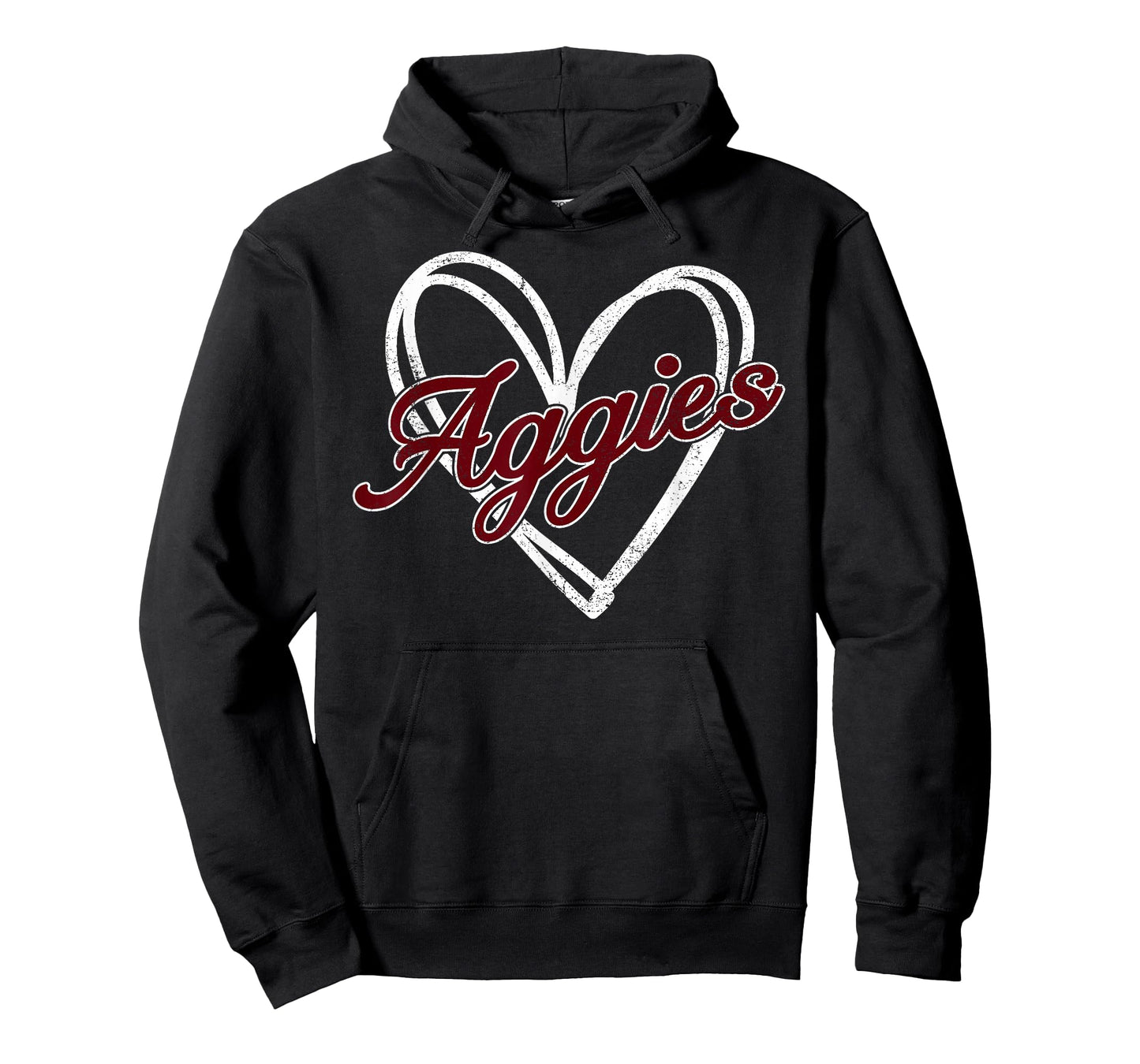 Retro Personalized Aggies-Heart Men Women Kid T-Shirt