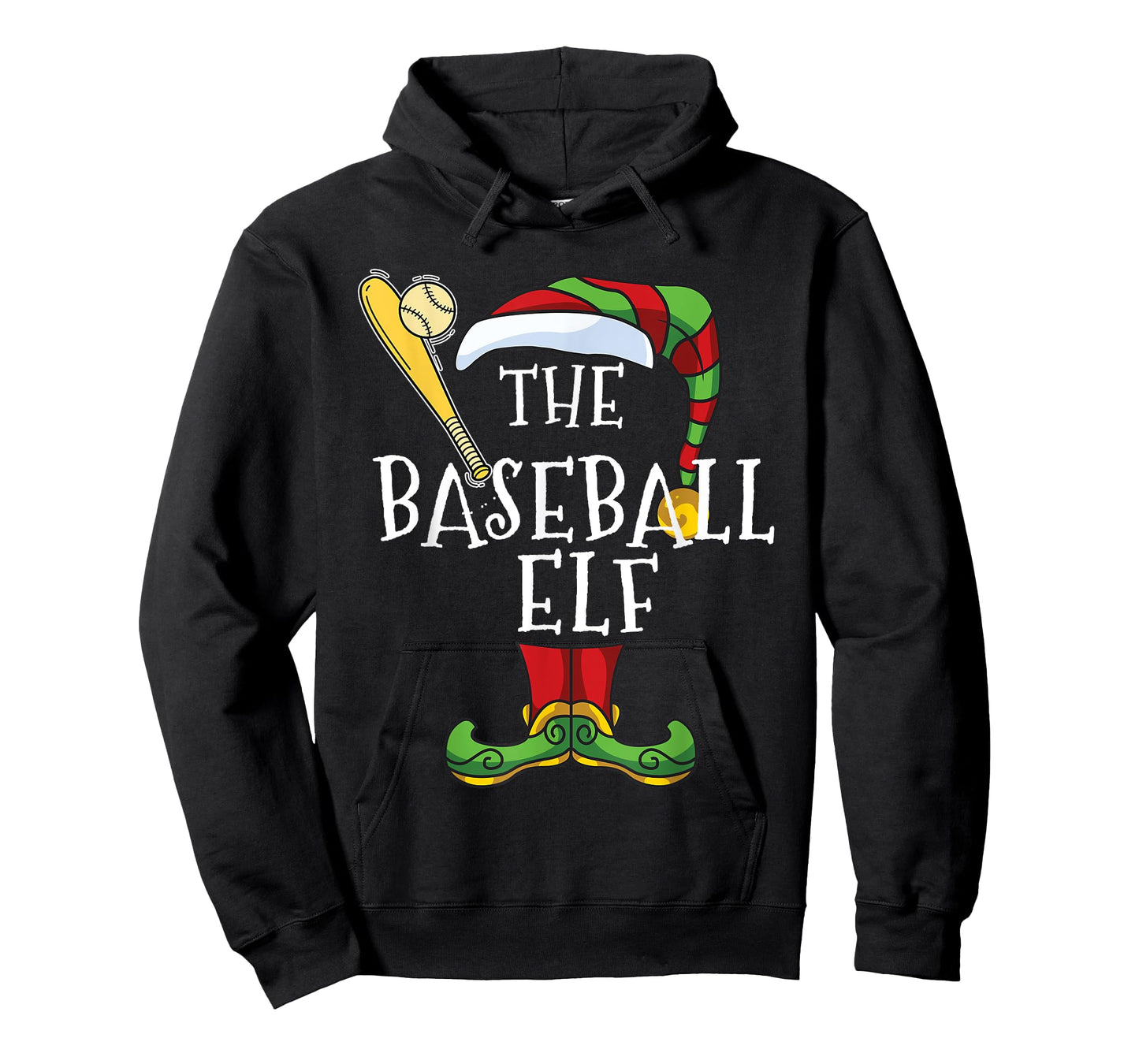 Baseball Elf Lover Christmas Family Matching Funny T-Shirt