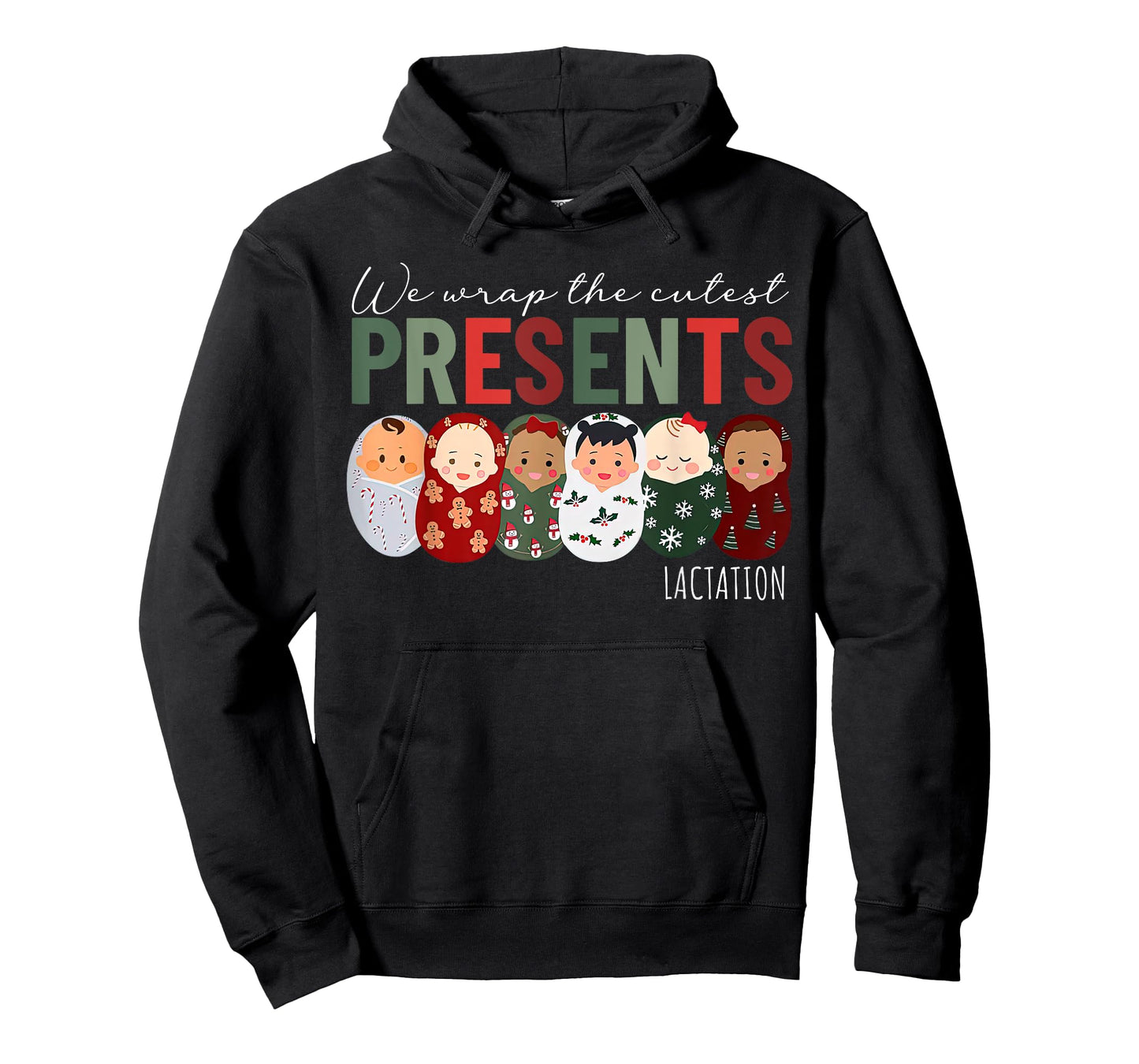 We Wrap The Cutest Presents Lactation Christmas Holiday T-Shirt