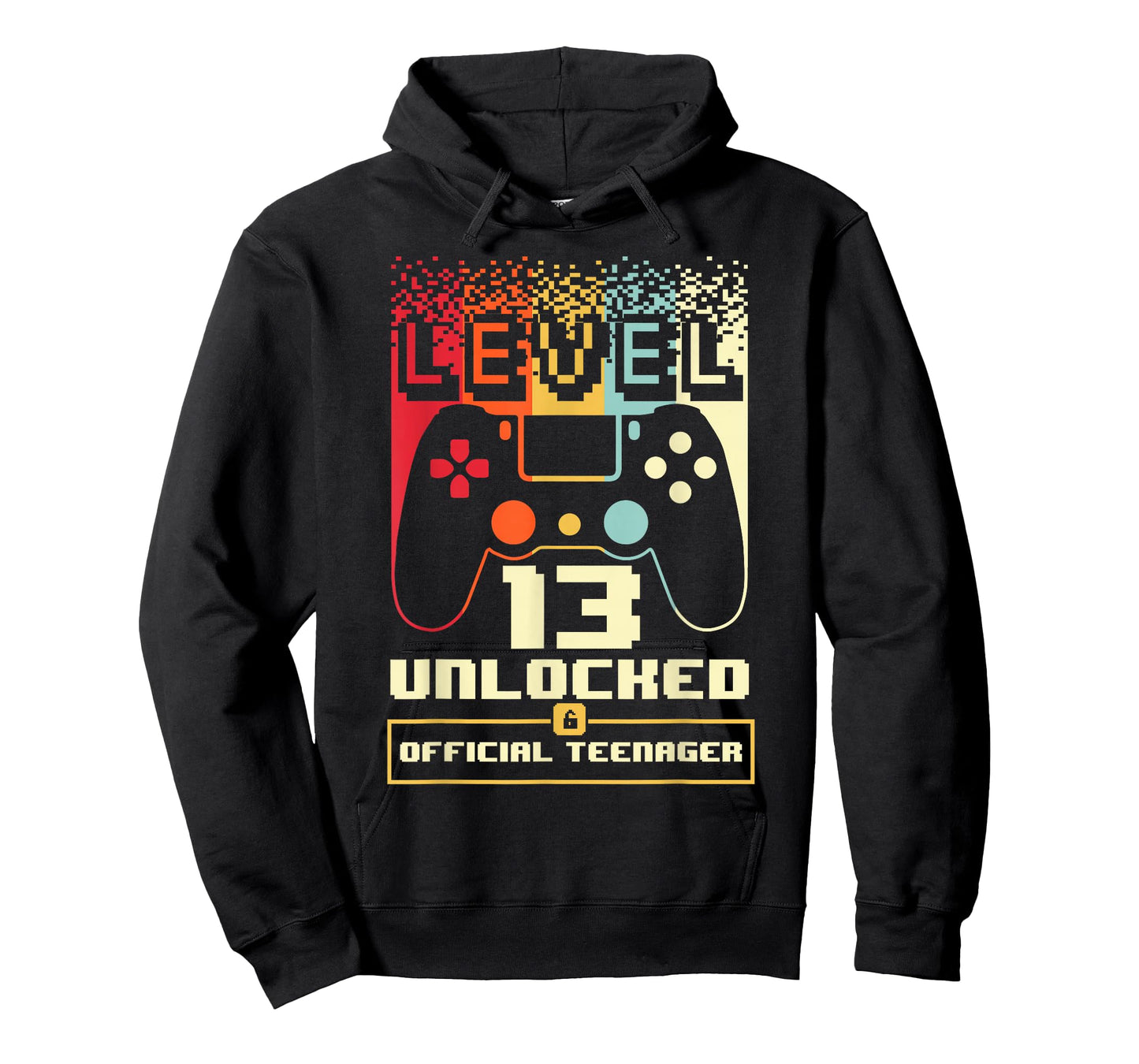 13th Birthday Gift Boys Level 13 Unlocked Official Teenager T-Shirt