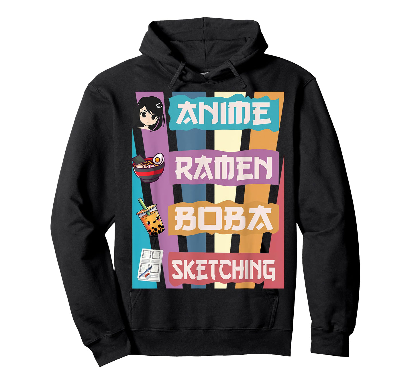 Anime Ramen Boba Sketching Just A Anime Girl Who Love T-Shirt