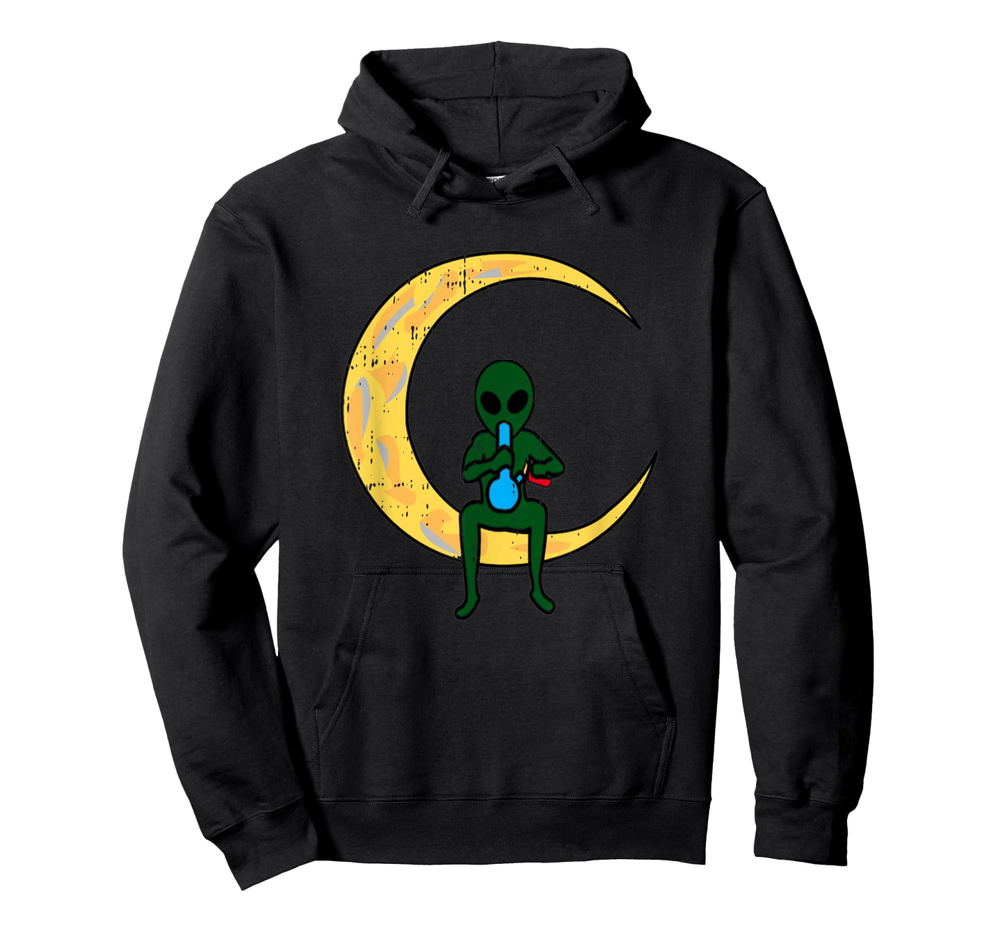 Area-51 Alien Smoking Lazy Weed CBD Cannabis Halloween Gift T-Shirt