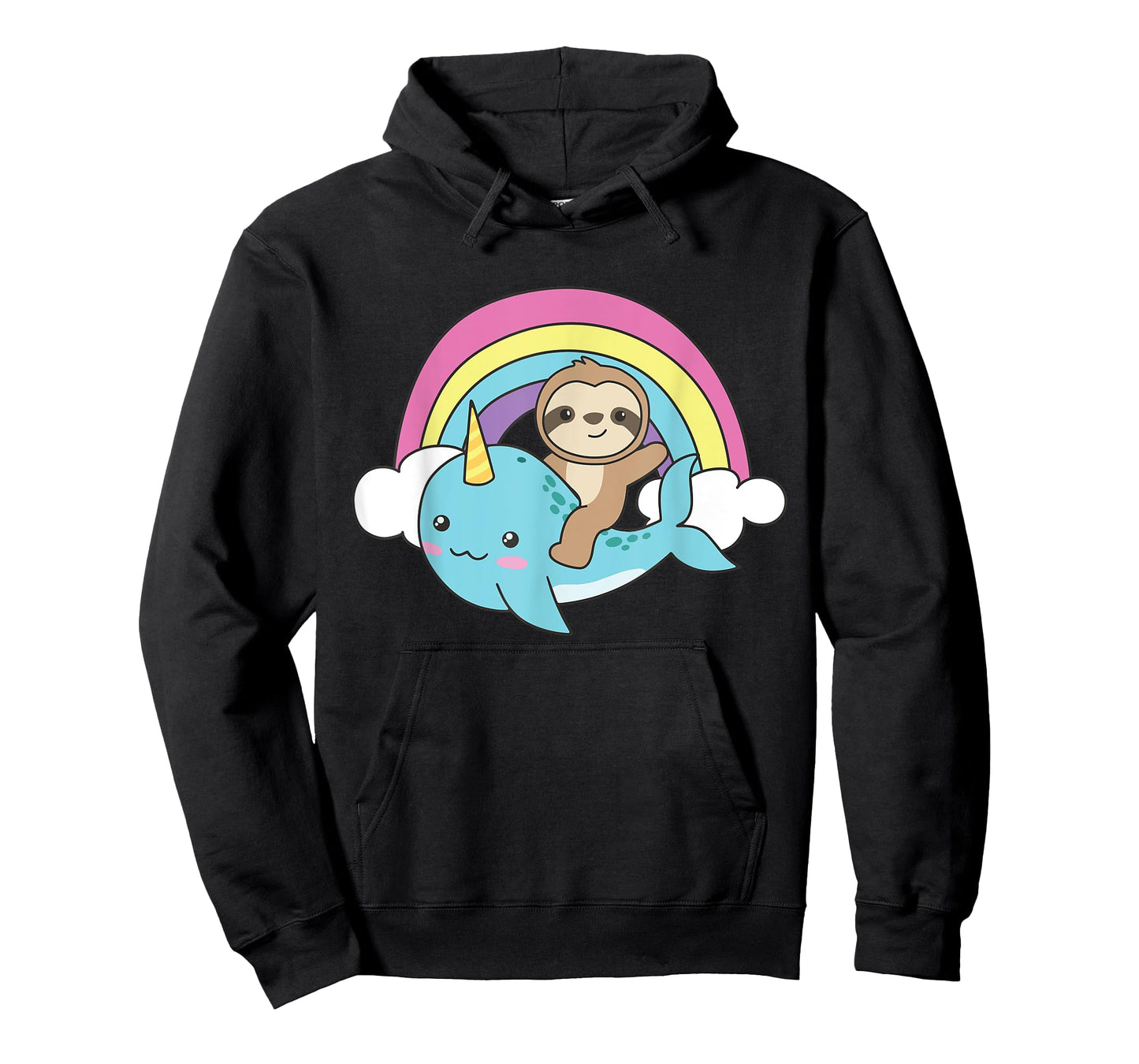 Narwhal Cute Sloth Ocean Unicorn Kawaii Narwhals T-Shirt