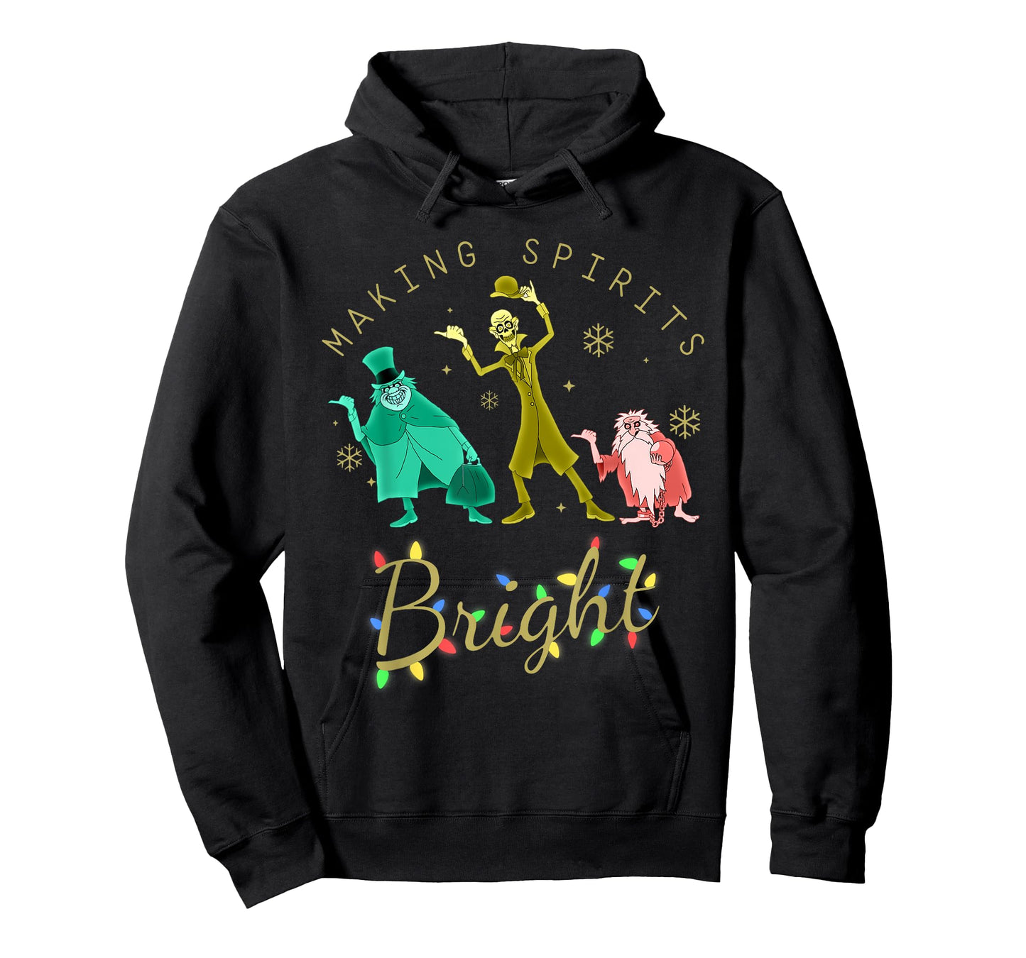 Making Spirits Bright Christmas Retro Groovy Christmas Ghost T-Shirt