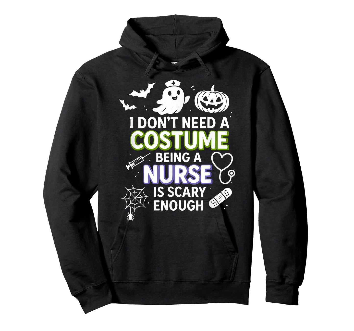 Being a Nurse is Scary Enough, Funny Halloween T-Shirt