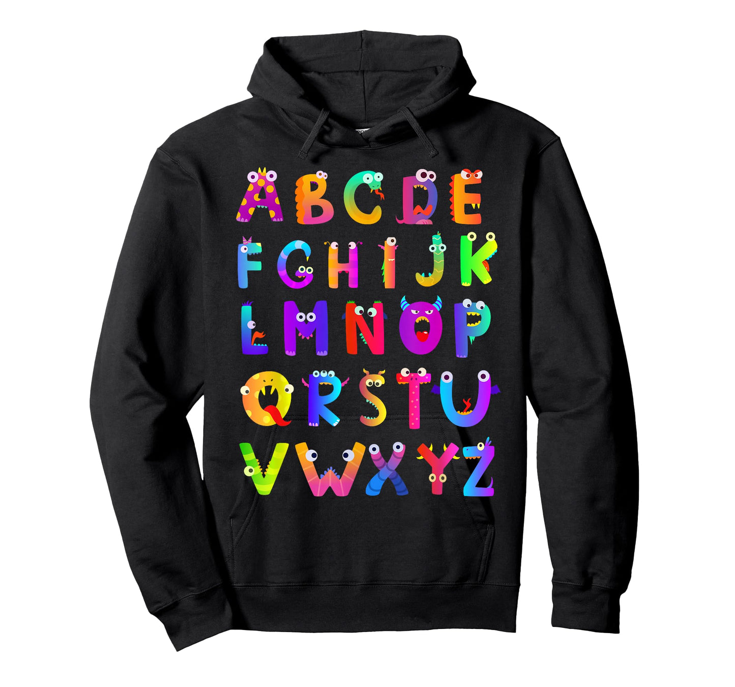 Monster ABC Cute Alphabet Halloween Teacher Costume Kids T-Shirt