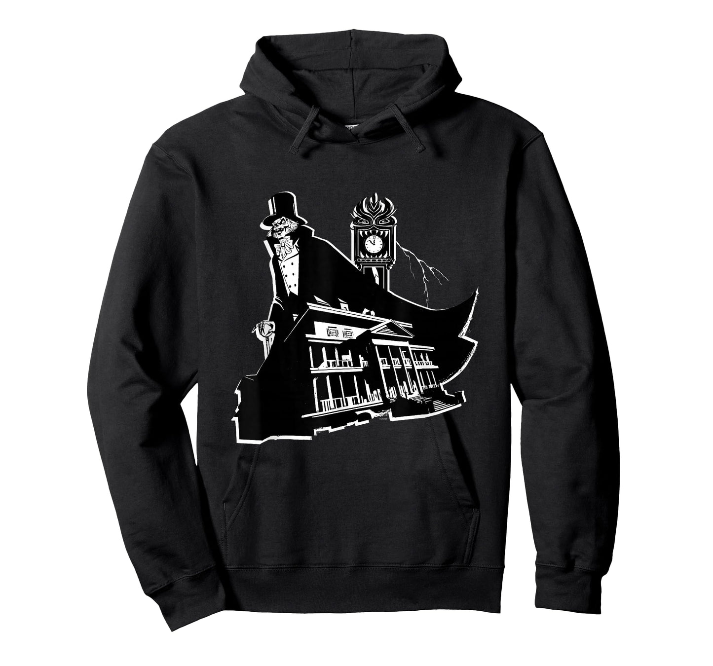 Disney Haunted Mansion Movie Hatbox Ghost Grandfather Clock T-Shirt