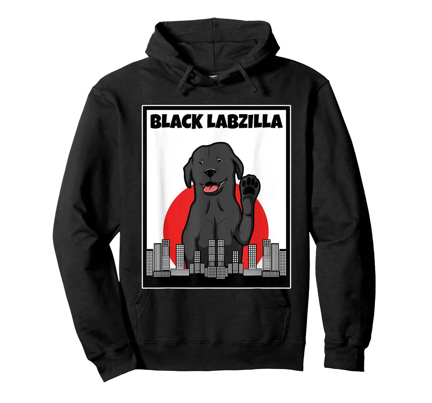 Black labzilla | Funny Lab Labrador Retriever Dogs Trendy T-Shirt