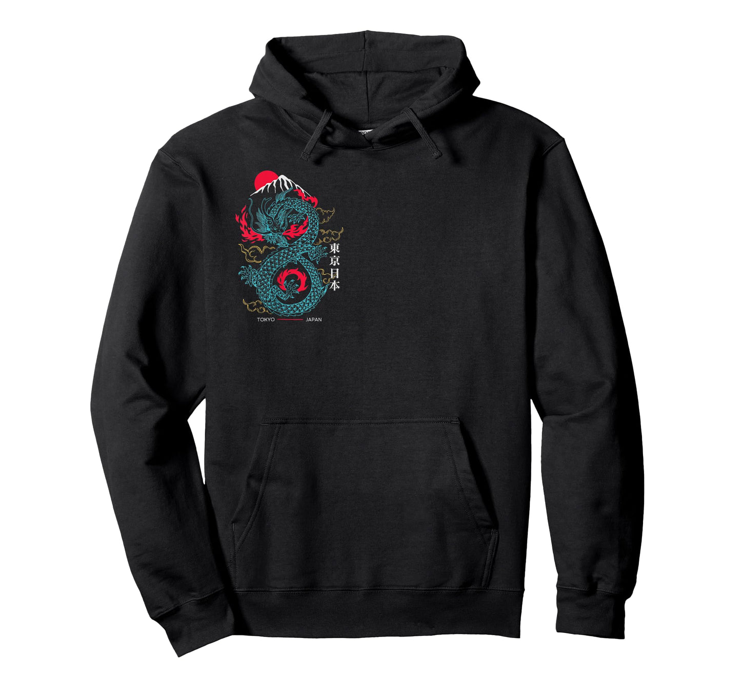 Tokyo Japan Asian Style Aesthetic Japanese Dragon On Back T-Shirt