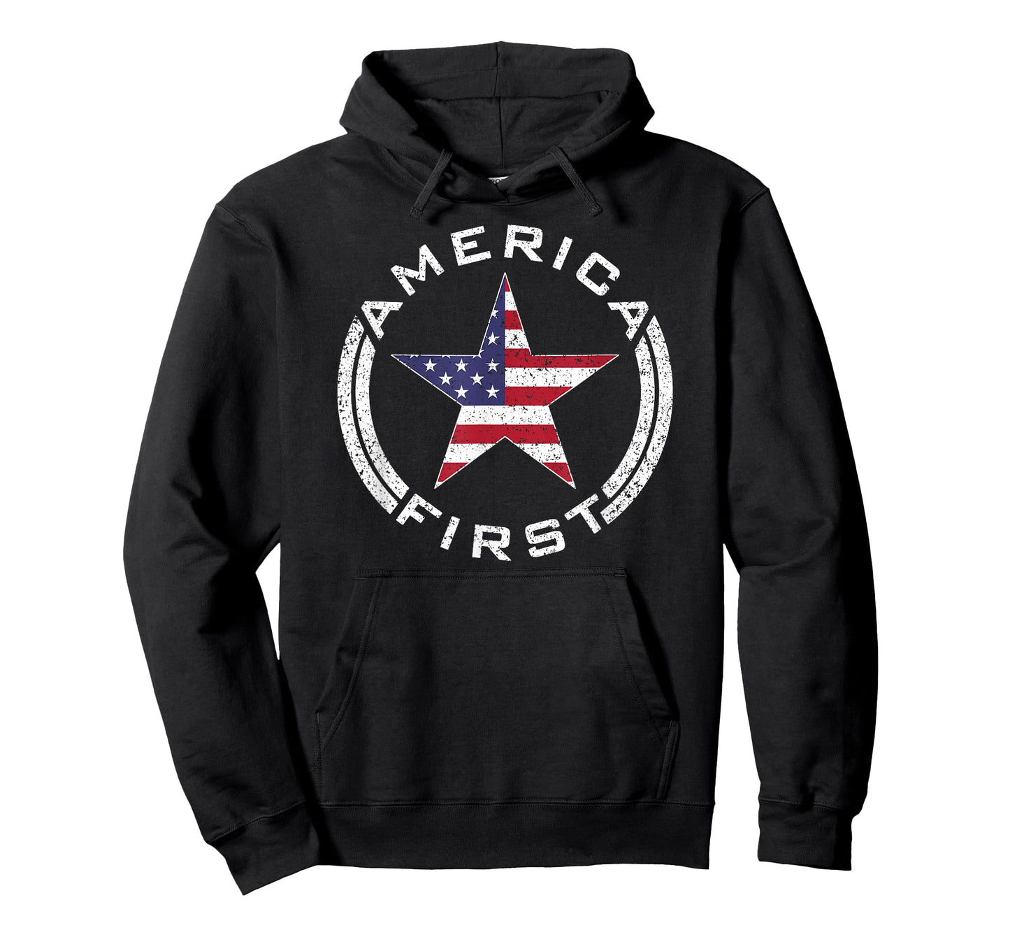 America First USA Flag American Star Roundel Patriot TEE T-Shirt